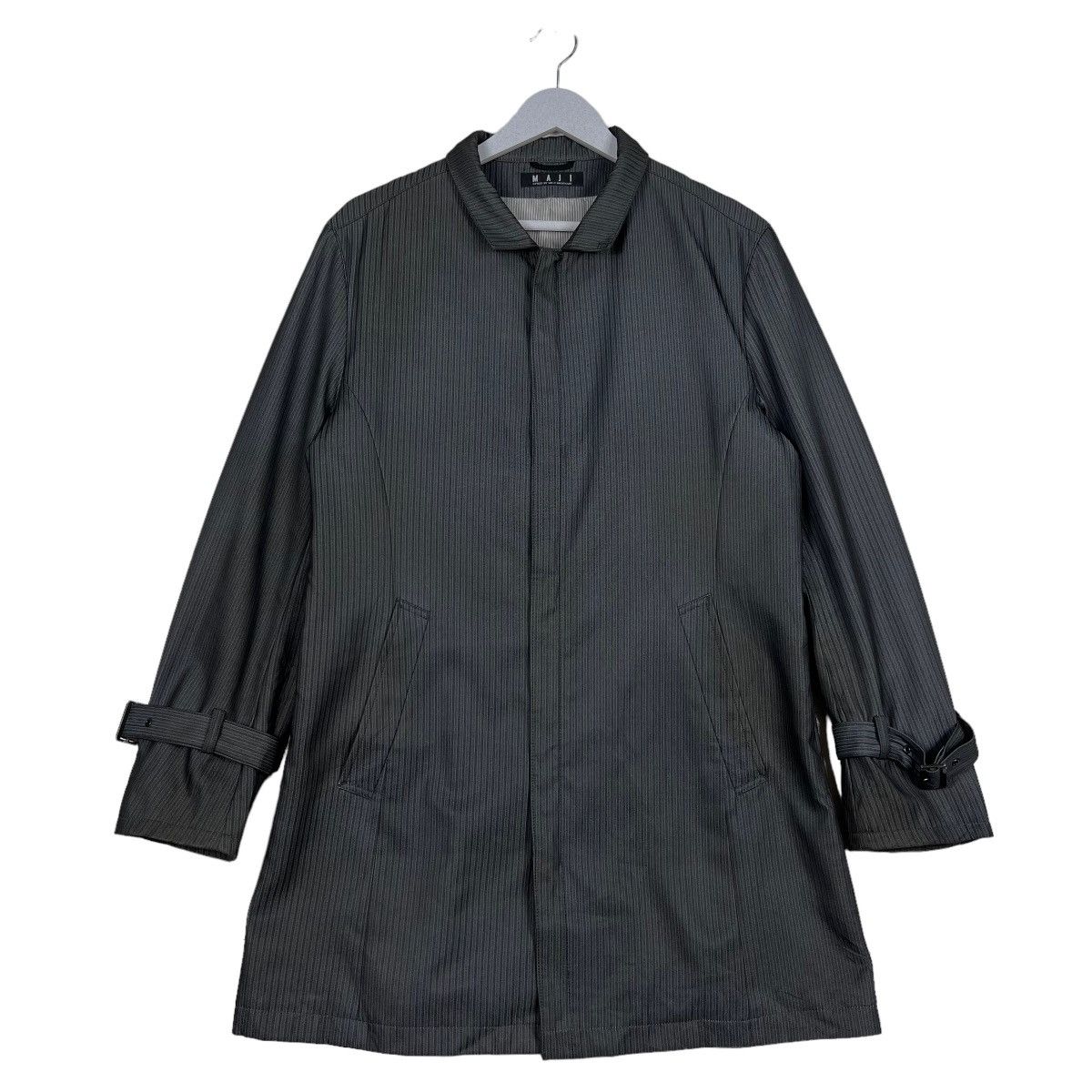 Japanese Brand 🔥 YOHJI YAMAMOTO INSPIRED MAJI MASATOMO HIKORY KHAKI COAT Size US M / EU 48-50 / 2 - 1 Thumbnail