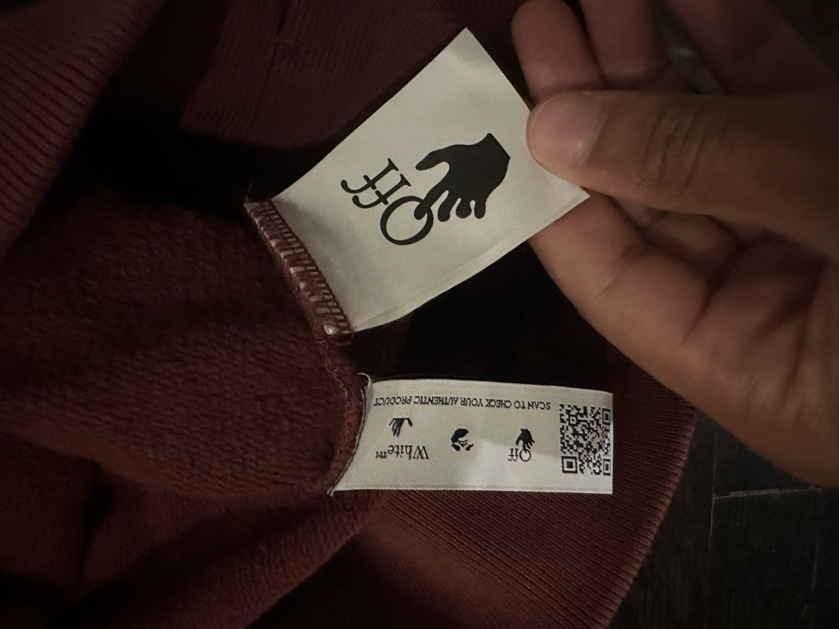 Off-White Off White white paint over script hoodie Size US M / EU 48-50 / 2 - 4 Thumbnail
