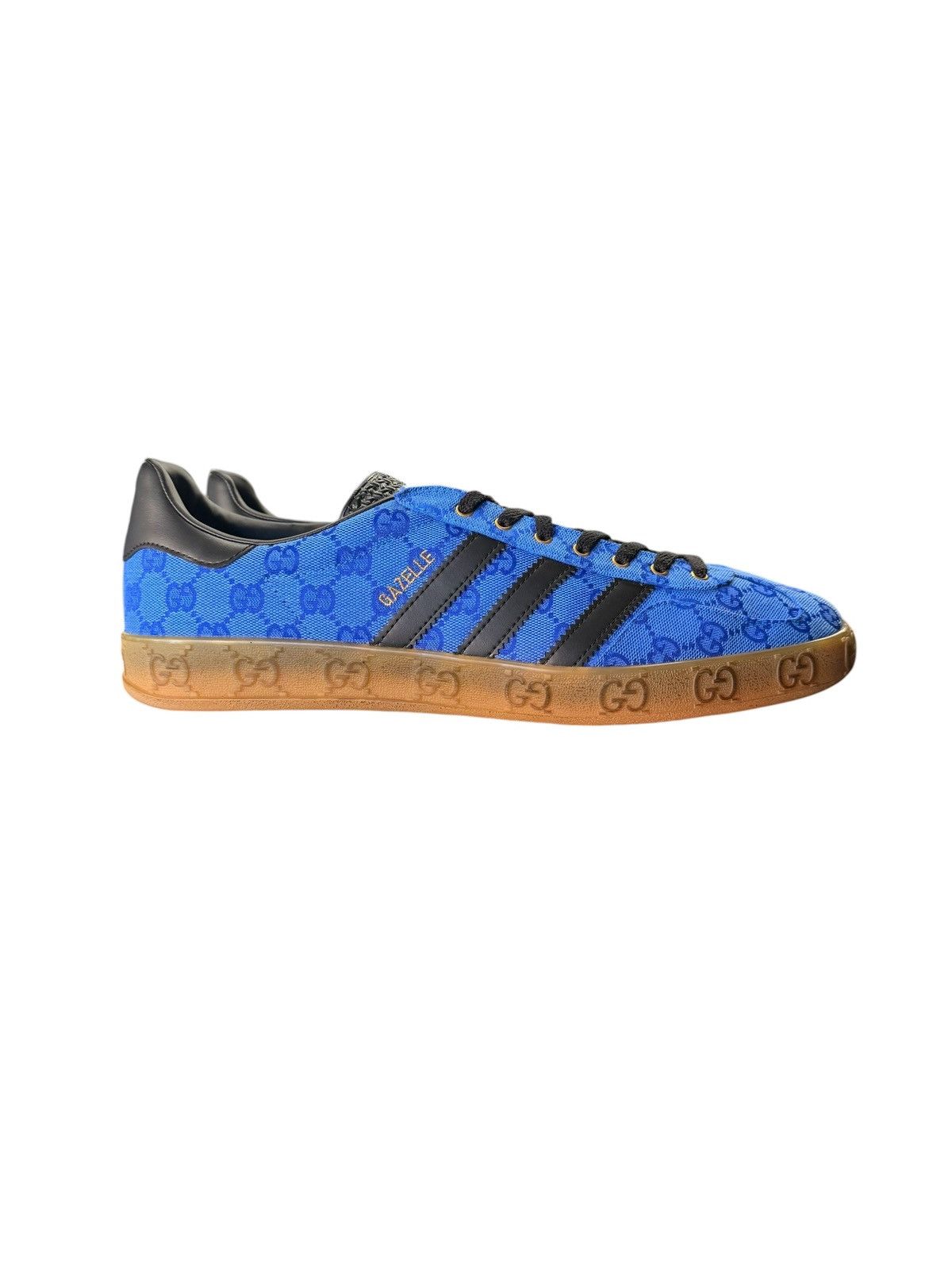 Adidas × Gucci Gucci Gazelle Blue Monogram Adidas Sneaker Size US 13 / EU 46 - 1 Thumbnail