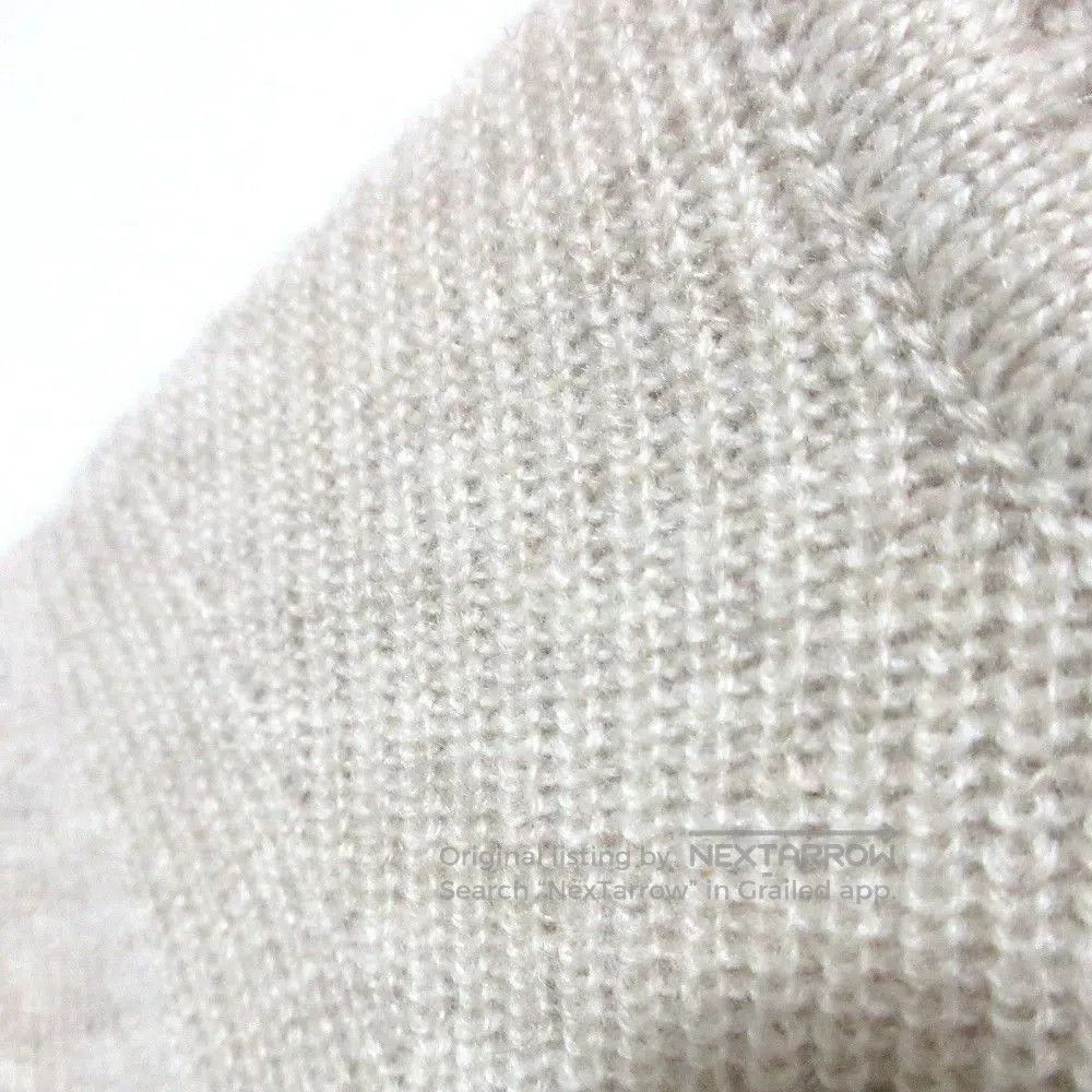 Hermes Hermes Beige Cashmere Short Sleeve Sweater. Size S / US 4 / IT 40 - 3 Thumbnail