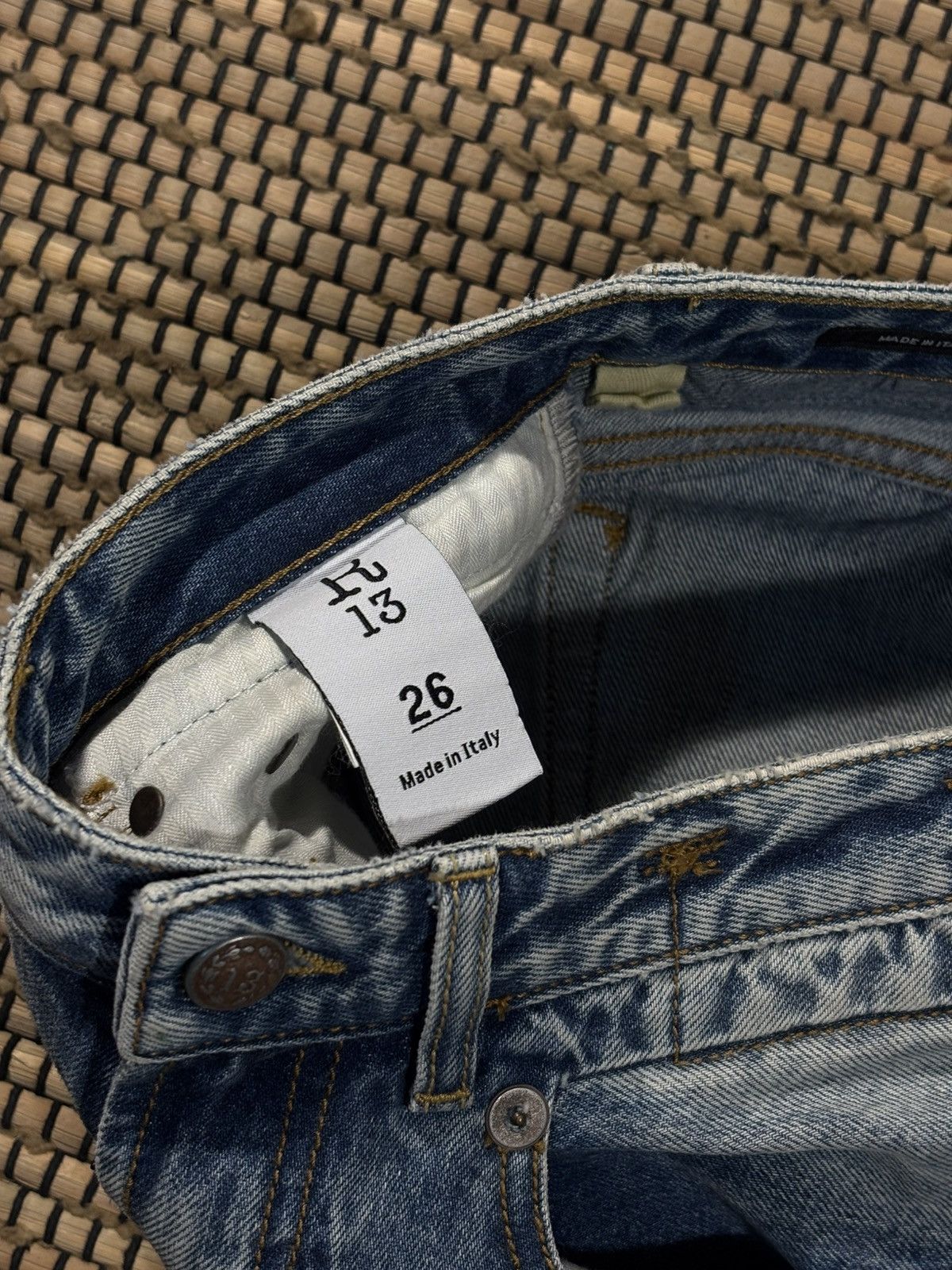 R13 R13 Shirring Boy Boot jeans Size 26" / US 2 / IT 38 - 3 Thumbnail