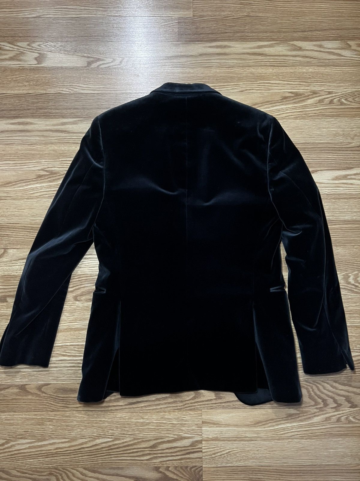 Theory Chambers Black Velvet Tuxedo Blazer Size 36R - 2 Thumbnail