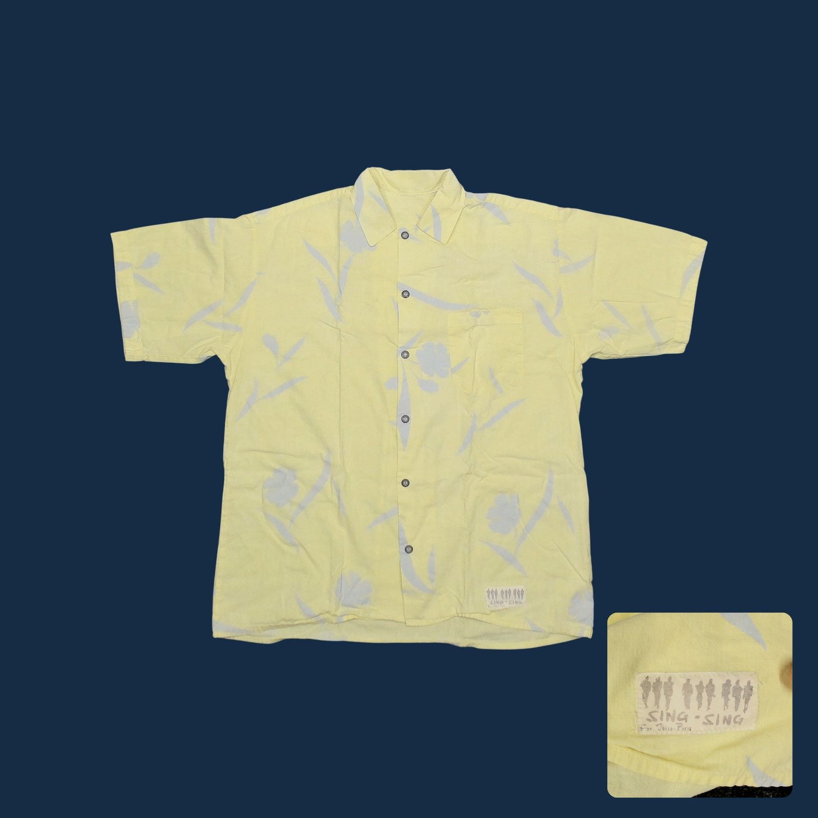 Vintage Sing Sing Ibiza - Vintage 90s Boxy Floral Camp Shirt (XXL) Size US XXL / EU 58 / 5 - 1 Thumbnail
