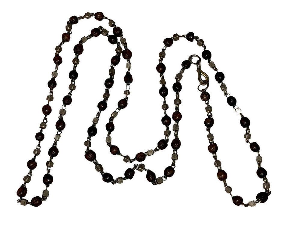 Designer Southeast Asian Sacred Agar Wood Sterling Necklace Size ONE SIZE - 3 Thumbnail