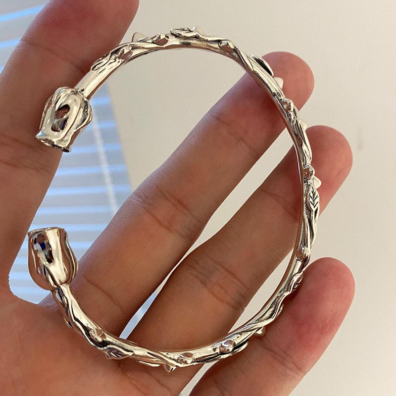 Jewelry Trendy Elegant Rose Bracelets Size ONE SIZE - 4 Thumbnail