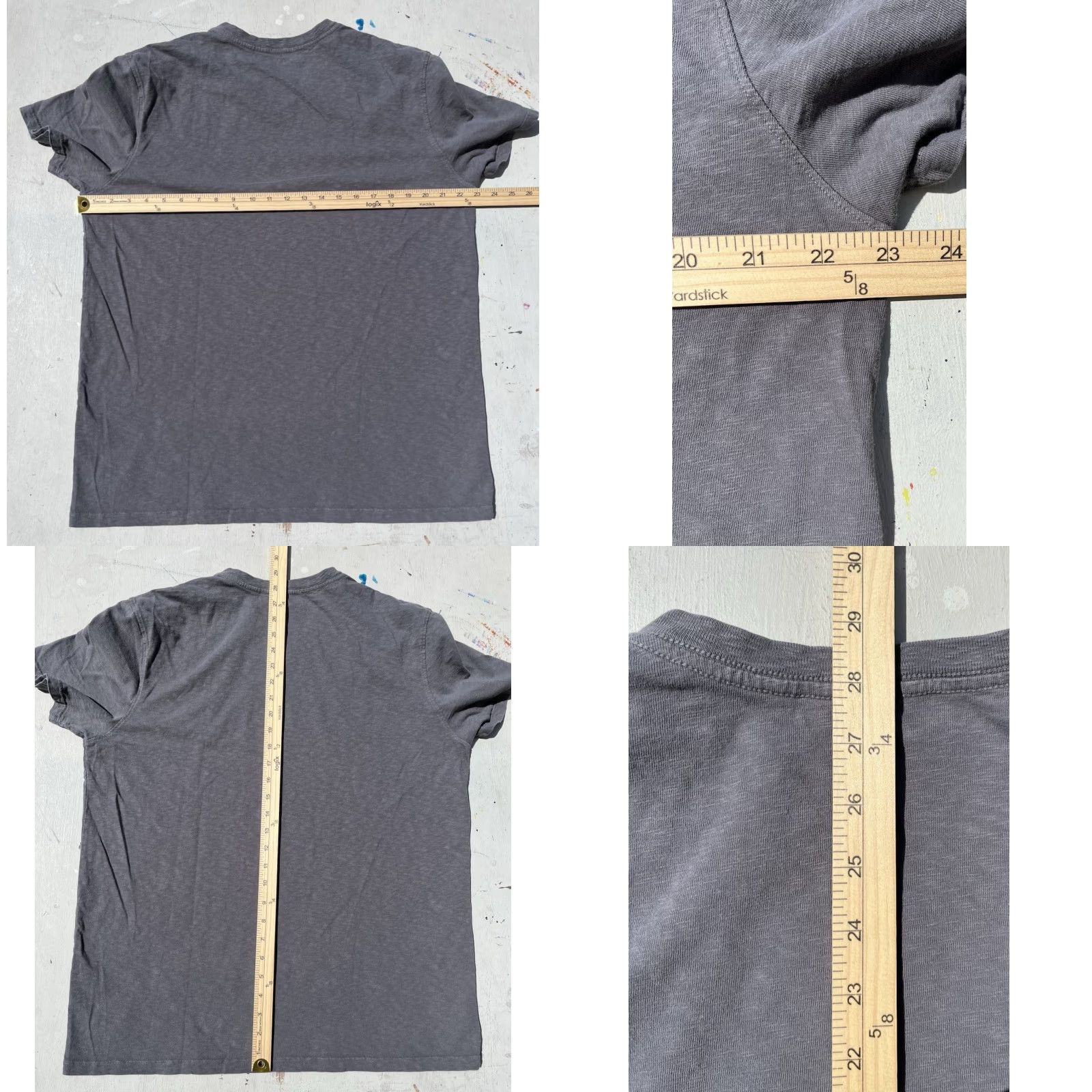 Vintage American Giant T-Shirt Gray Solid L Men V-Neck USA Low Key 90s City Classic Sports USA Shirt Size US L / EU 52-54 / 3 - 8 Thumbnail