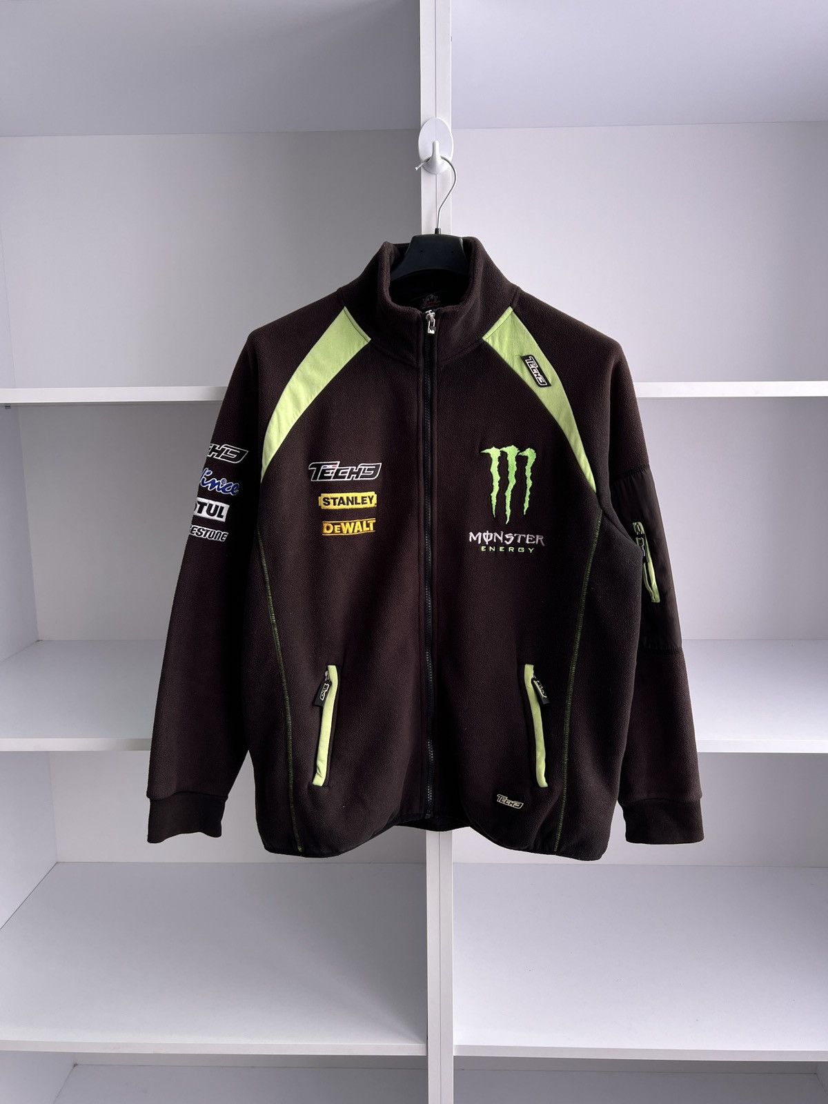Vintage Vintage Techno Monster Energy racing fleece zip sweatshirt Size US M / EU 48-50 / 2 - 1 Thumbnail