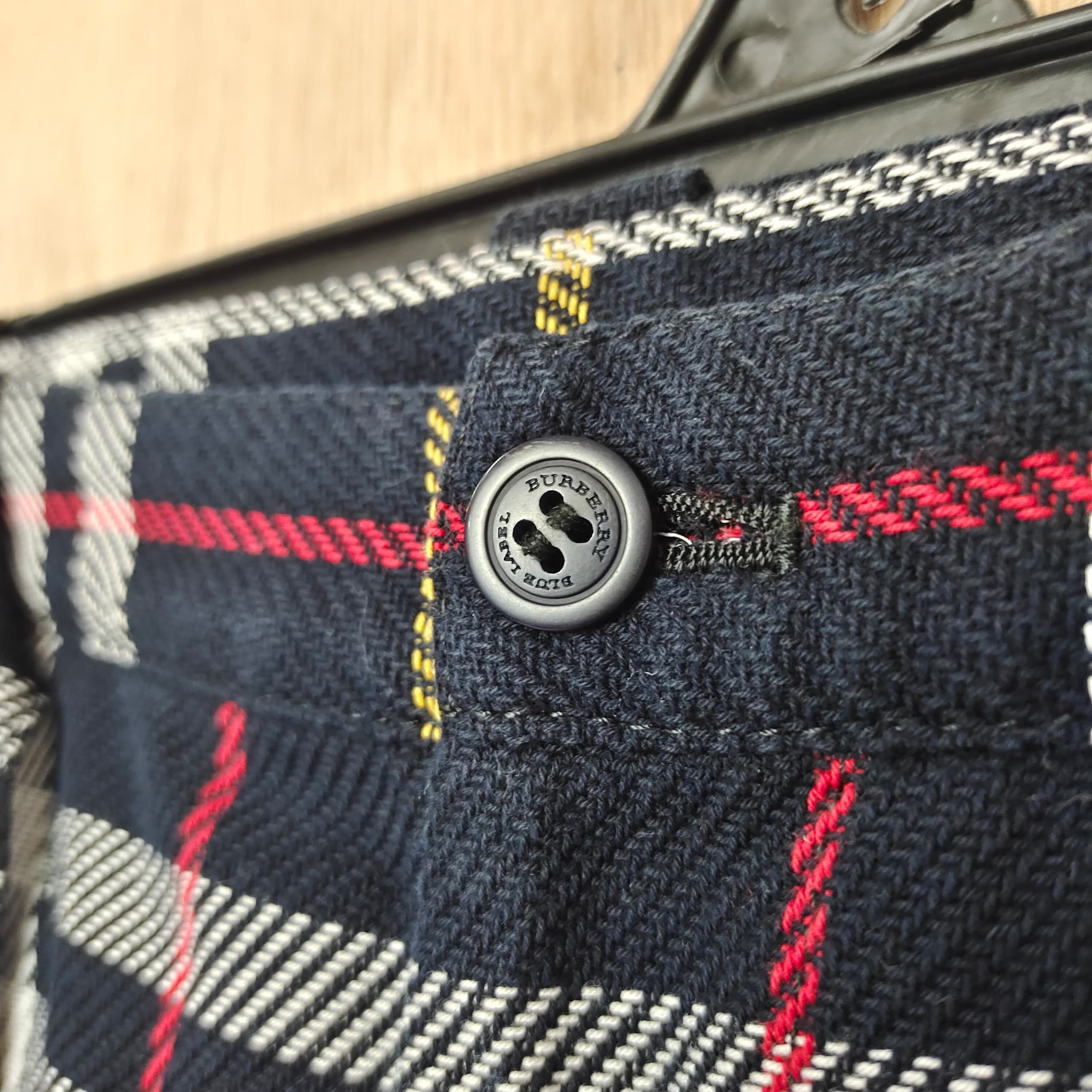 Burberry × Gosha Rubchinskiy BURBERRY BLUE LABEL NOVA CHECK HIGH WAIST MINI SHORT PANTS Size 28" / US 6 / IT 42 - 3 Thumbnail