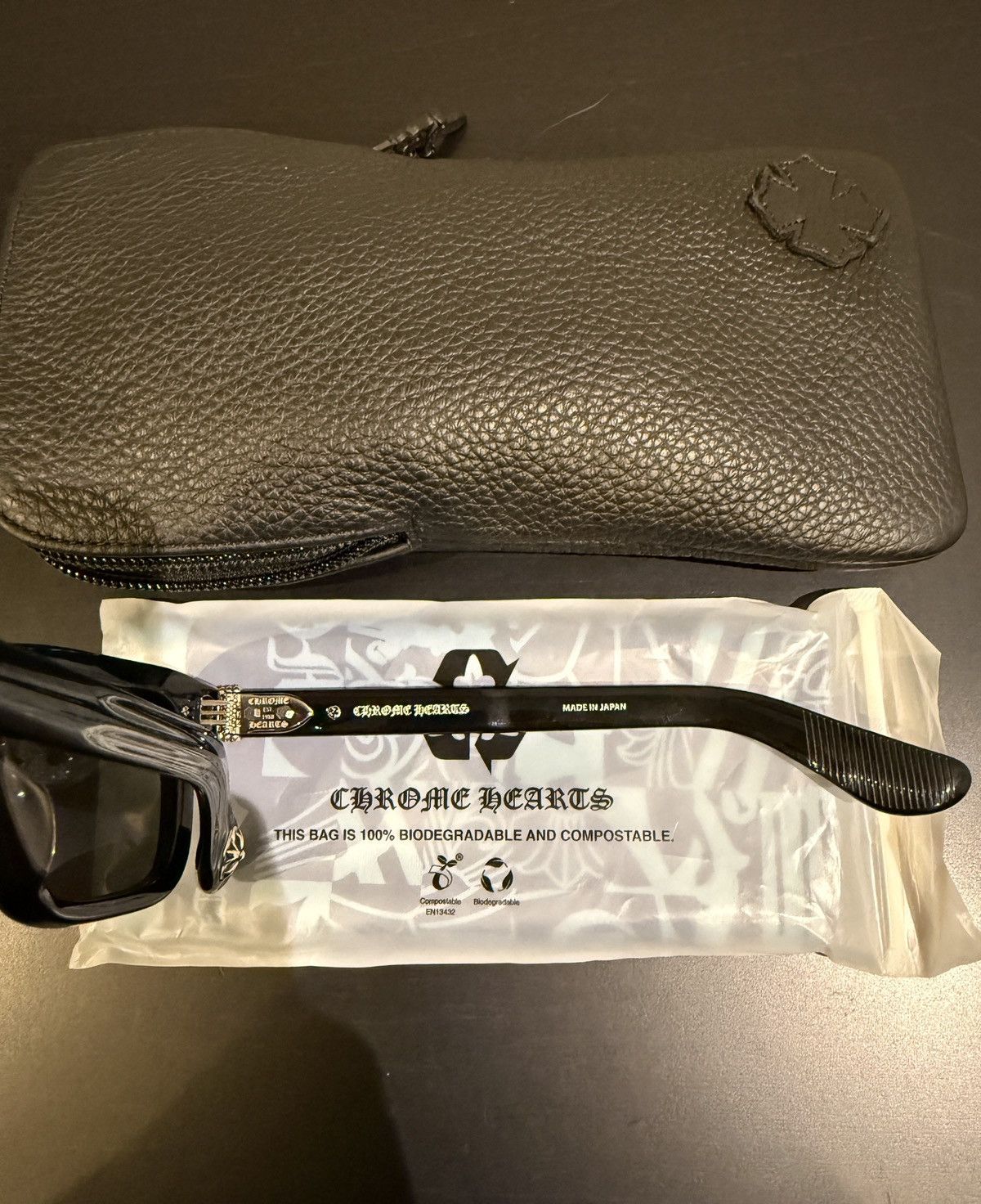 Chrome Hearts TRYPOLEAGAIN Chrome Hearts Sunglasses Black Size ONE SIZE - 4 Thumbnail