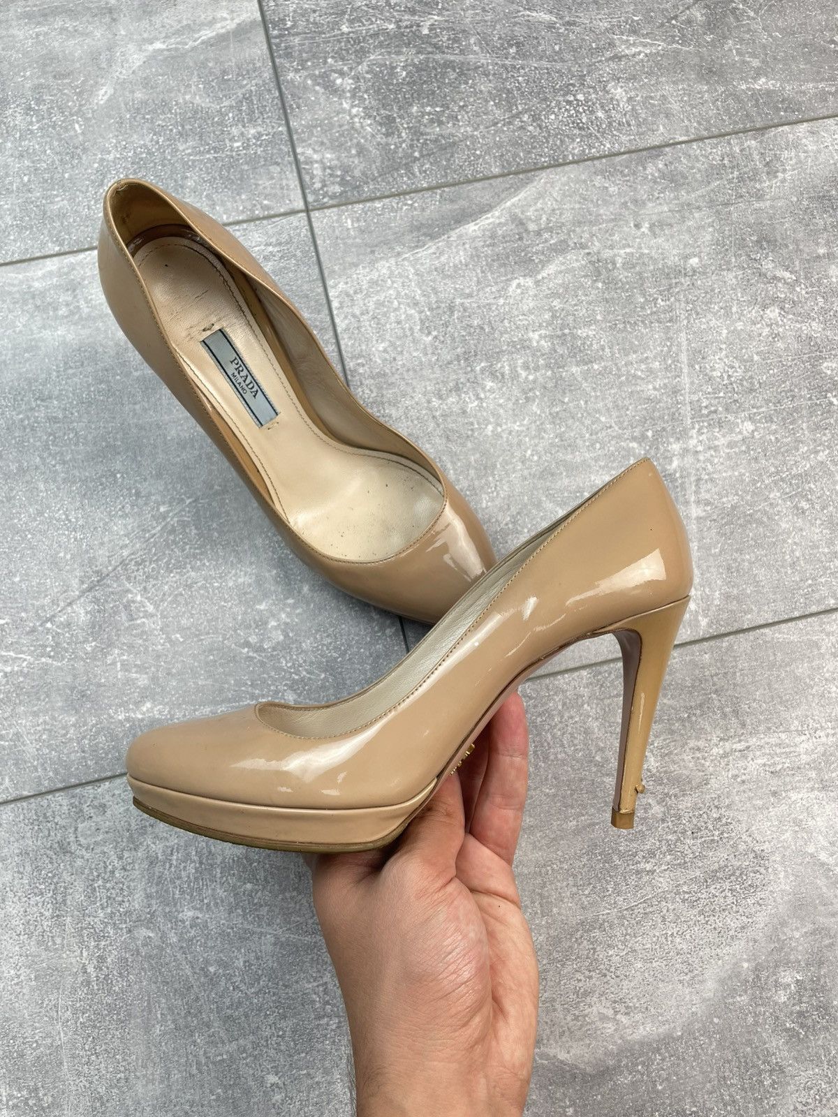 Prada Prada Patent Leather Heels Size US 6 / IT 36 - 2 Thumbnail