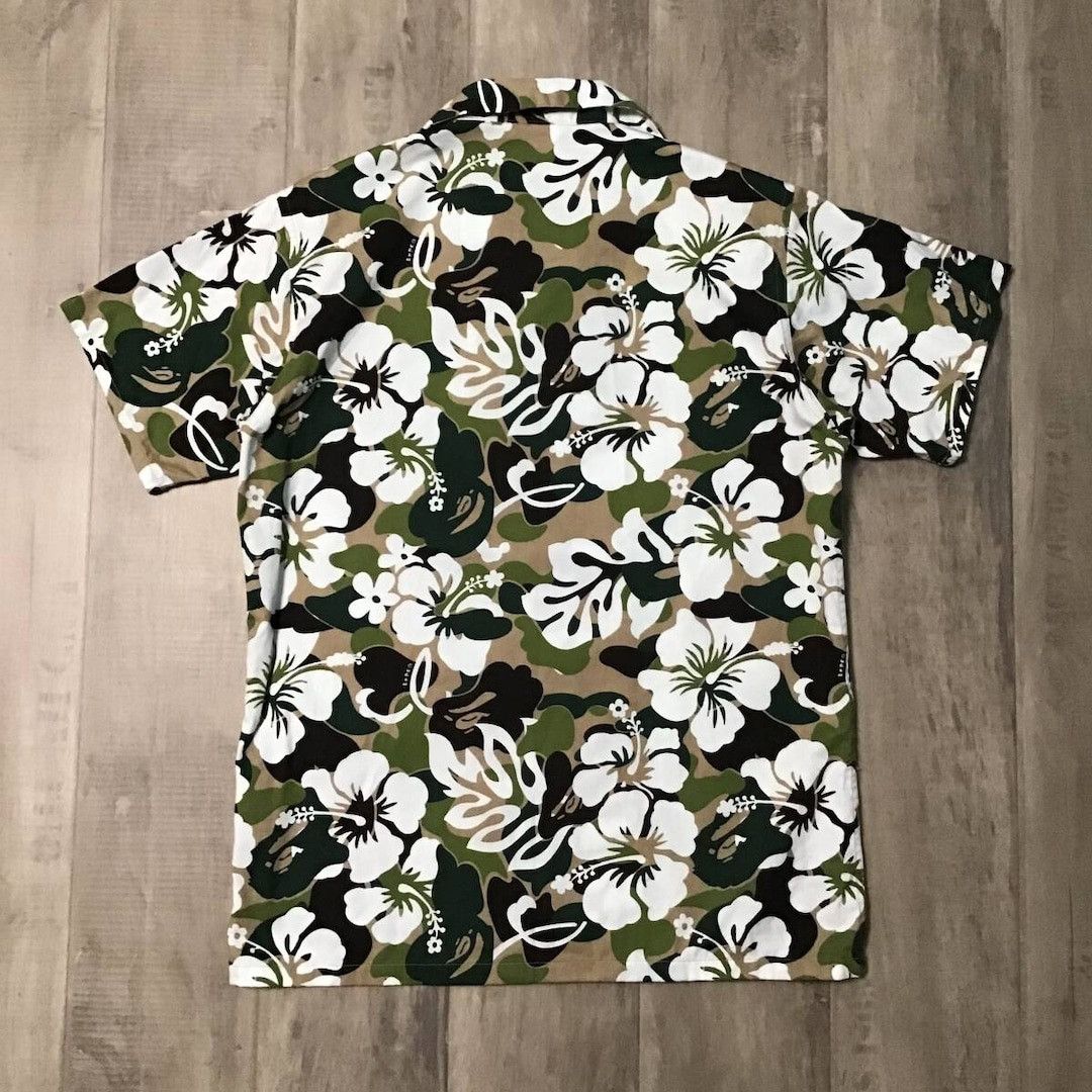 Bape BAPE Aloha shirt Resort camo green a bathing ape NIGO Size US S / EU 44-46 / 1 - 3 Thumbnail