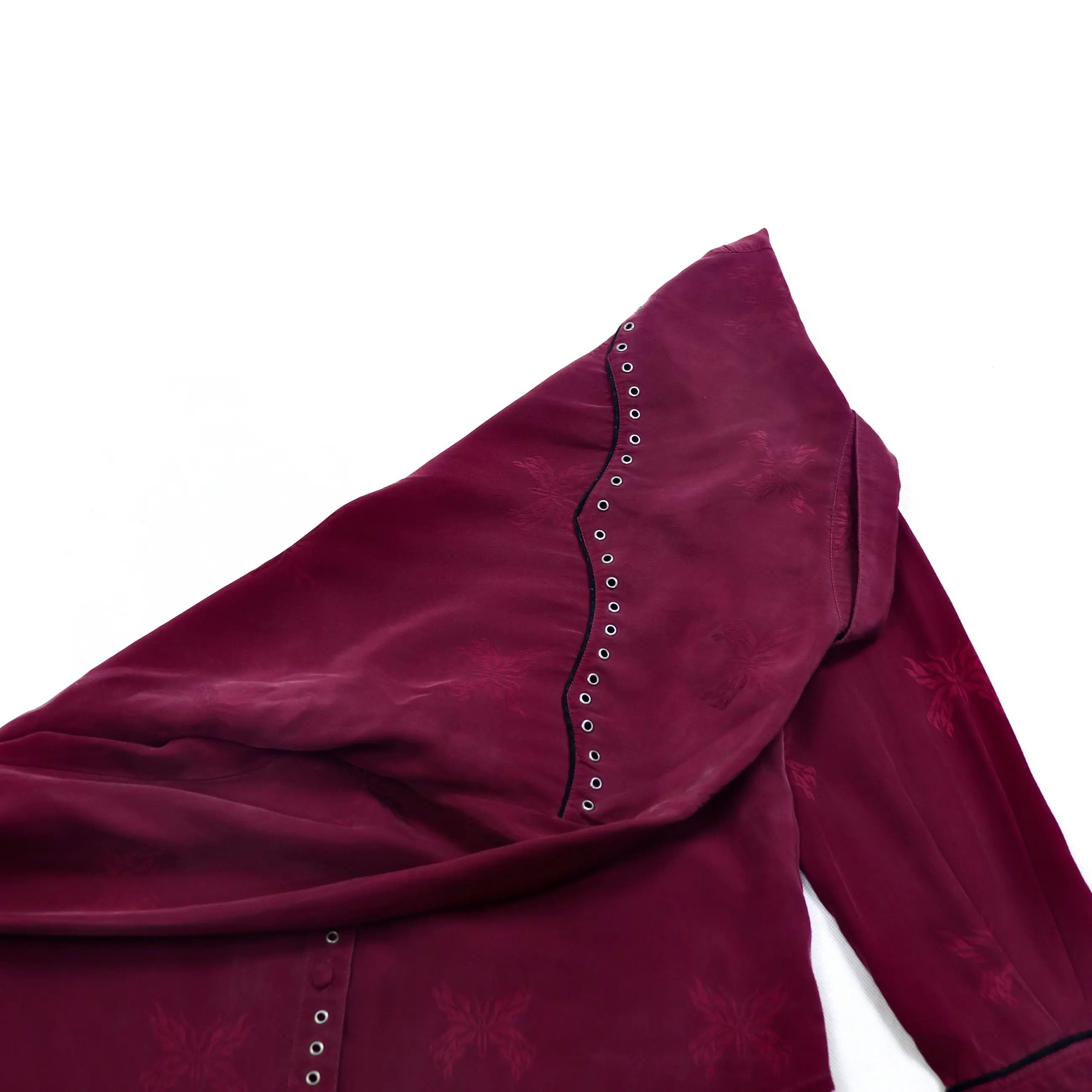Zadig & Voltaire Zadig & Voltaire Talijac Silk Butterfly Cowboy Shirt Size US S / EU 44-46 / 1 - 5 Thumbnail