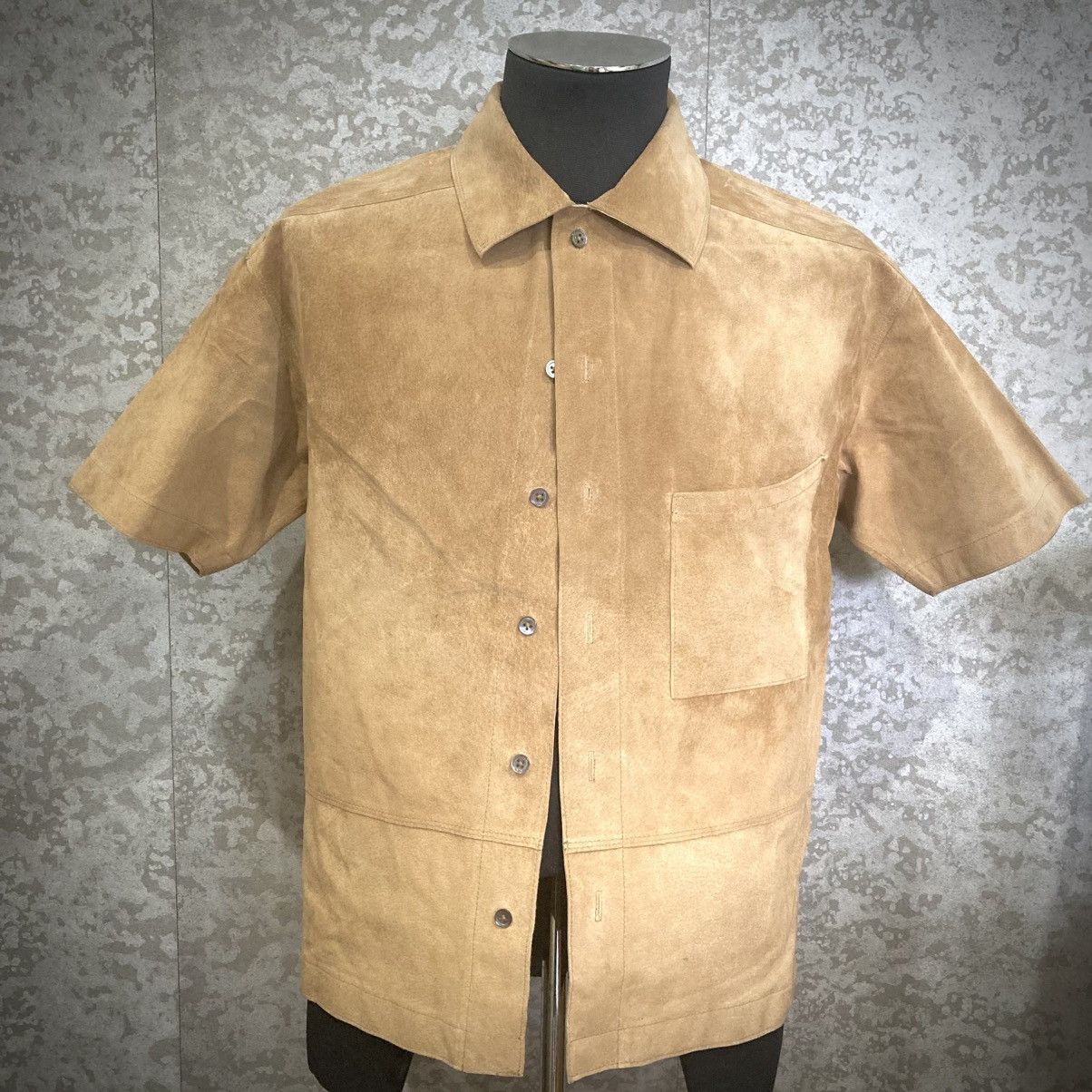 Japanese Brand Japanese Archive Pig Suede Street Leather Shirt Size US S / EU 44-46 / 1 - 1 Thumbnail