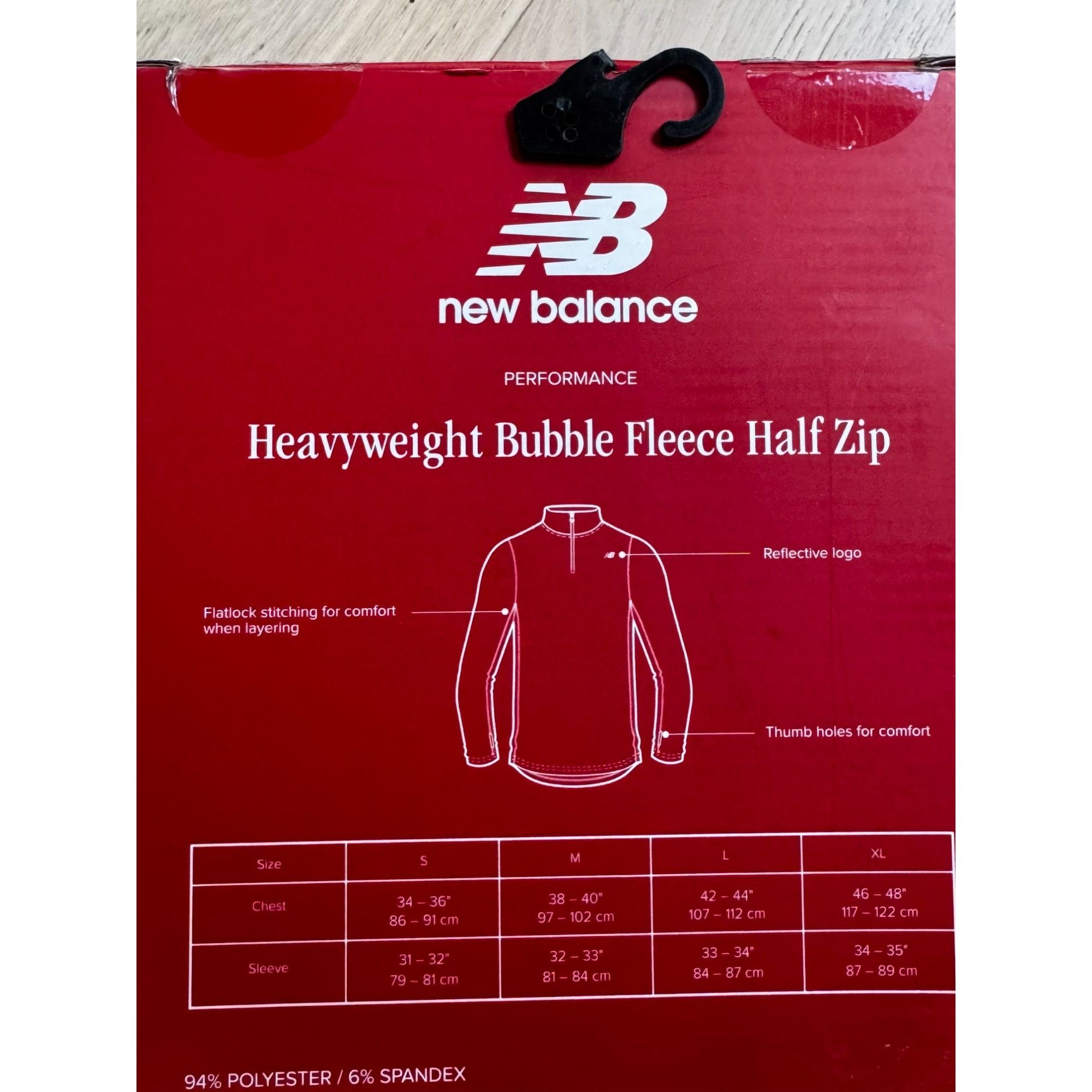 New Balance NEW Heavyweight Bubble Fleece Half Zip By New Balance - S Bl Size US S / EU 44-46 / 1 - 3 Thumbnail