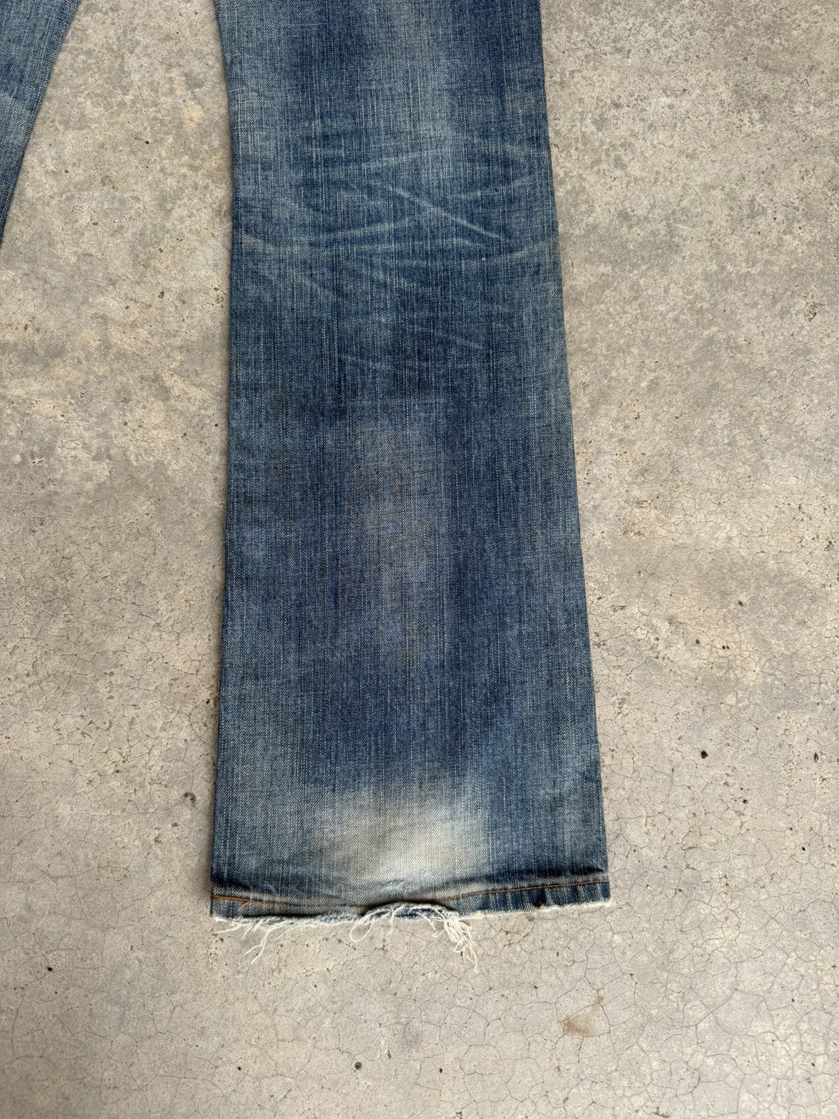 Le Grande Bleu (L.G.B.) Japanese Edwin 511 RV Flared Jeans Distressed Mud wash Size US 30 / EU 46 - 14 Thumbnail