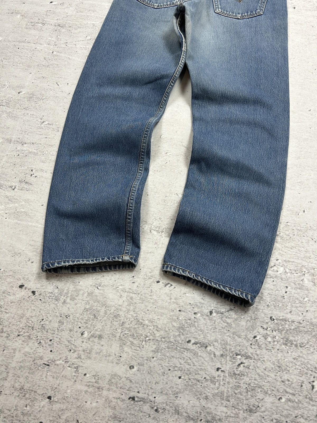 Levi's Vintage Clothing 💥Vintage Levis 501 Washed Baggy Wide Leg Denim Jeans 90s💥 Size US 32 / EU 48 - 3 Thumbnail