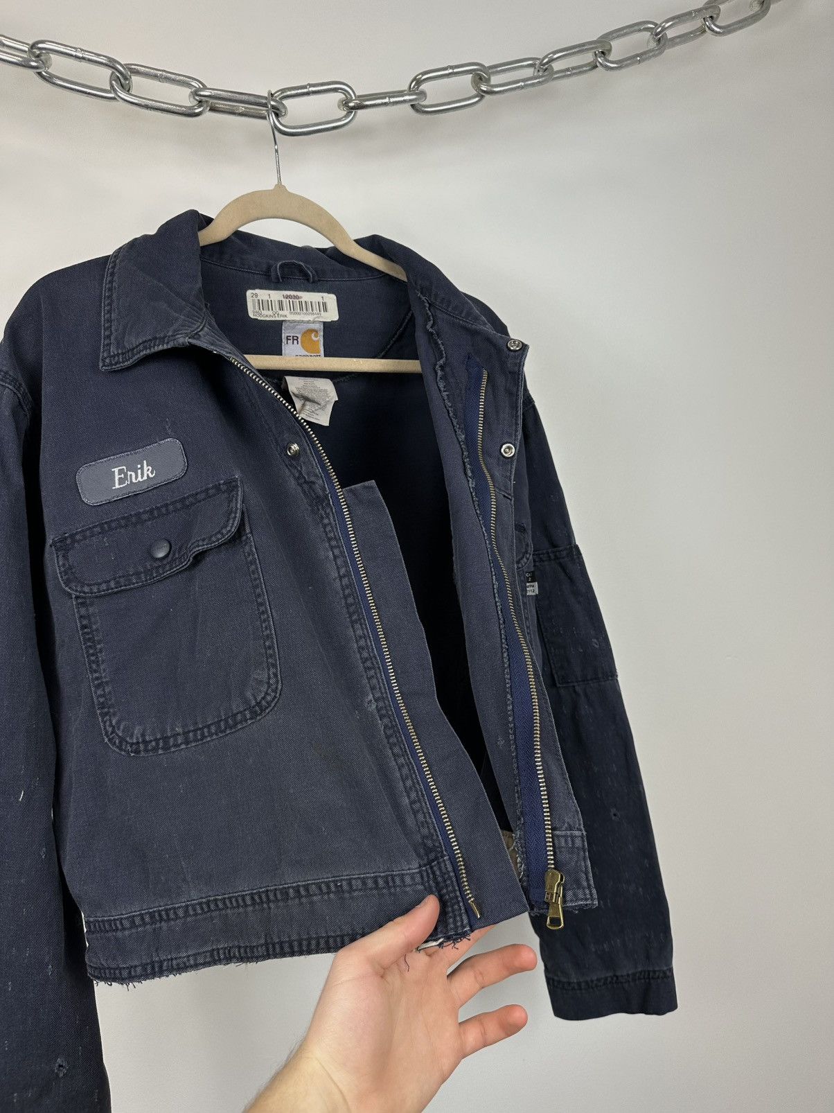 Carhartt Vintage 90s Carhartt Flame Resistant USA Cropped Work Jacket Size US M / EU 48-50 / 2 - 16 Thumbnail