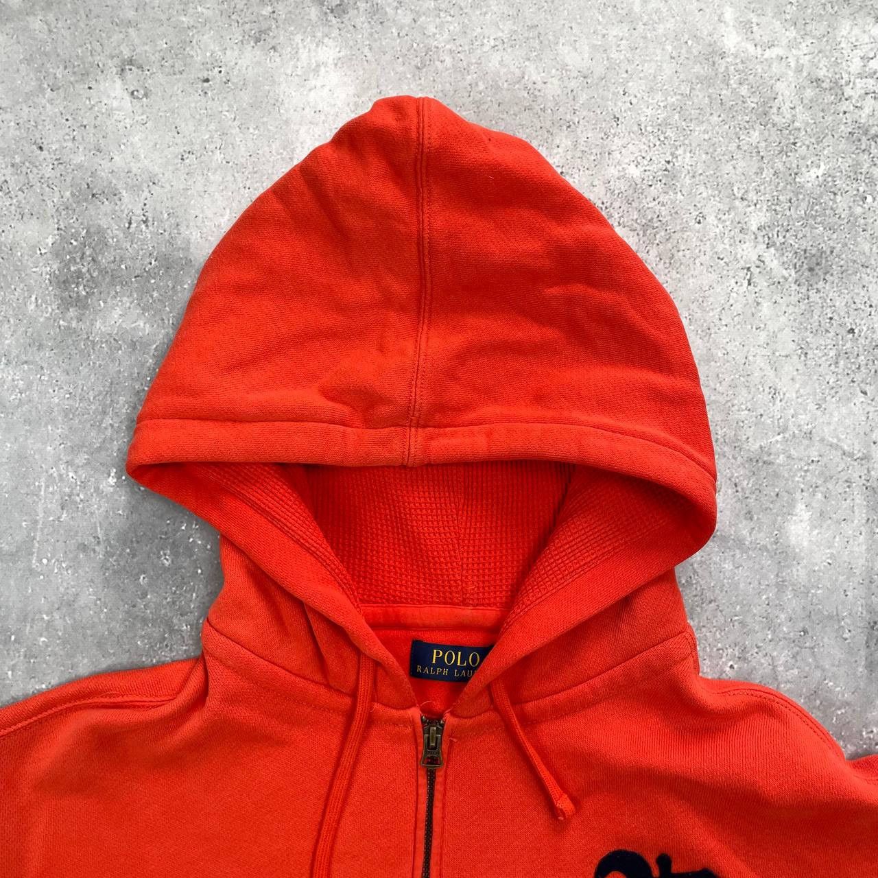 Polo Ralph Lauren Polo Ralph Lauren College Letter Quarter Zip Hoodie Orange Size US XL / EU 56 / 4 - 2 Thumbnail