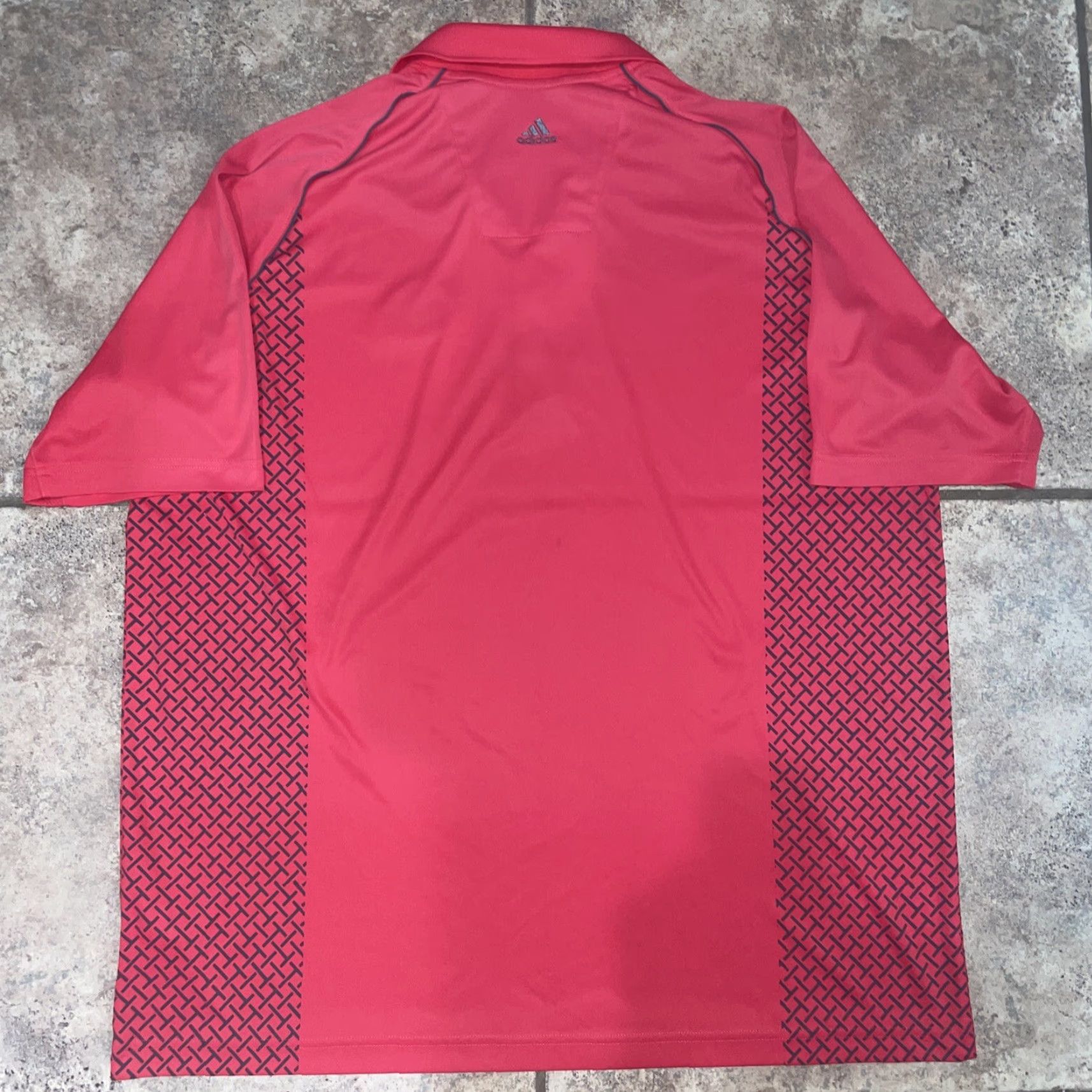 Adidas Adidas Clima Cool Polo Shirt Mens XL Pink Short Sleeve Polo Shirt XL Pink Adidas Clima Cool Mens Size US XL / EU 56 / 4 - 4 Thumbnail