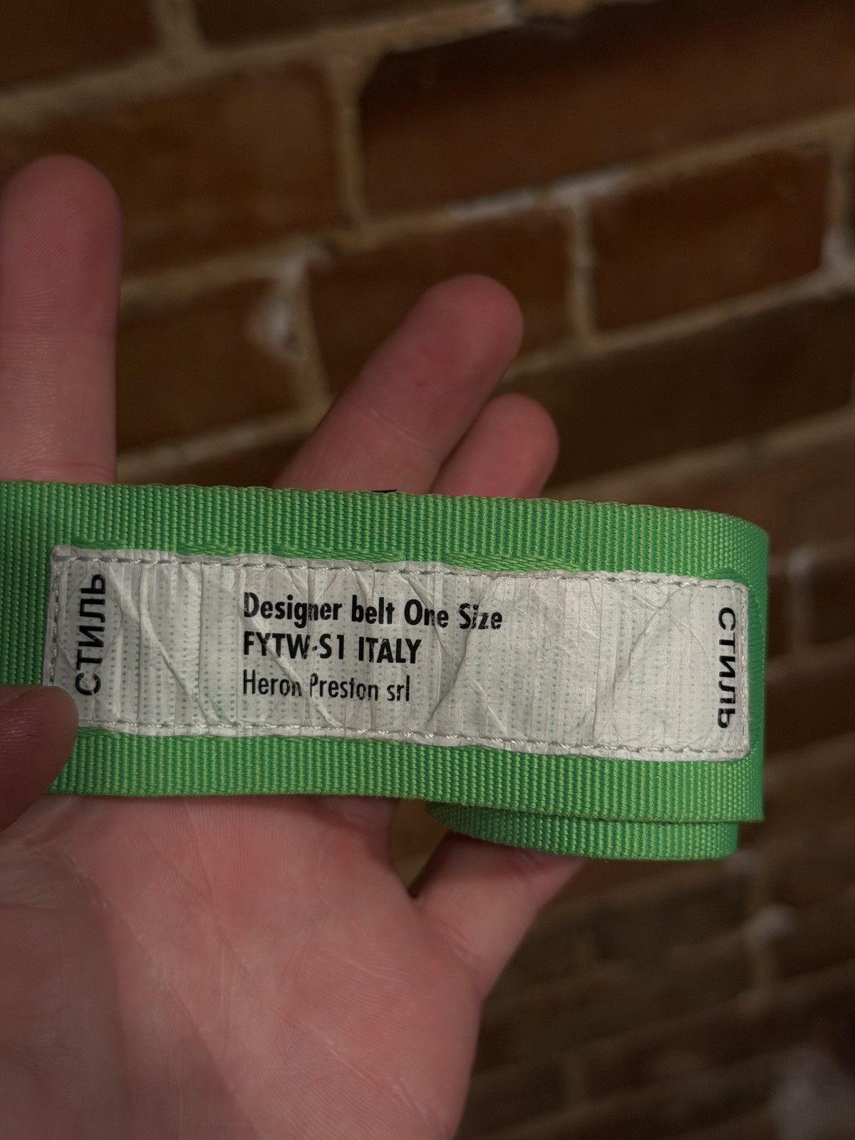 Heron Preston Heron Preston Industrial Belt Size ONE SIZE - 2 Thumbnail
