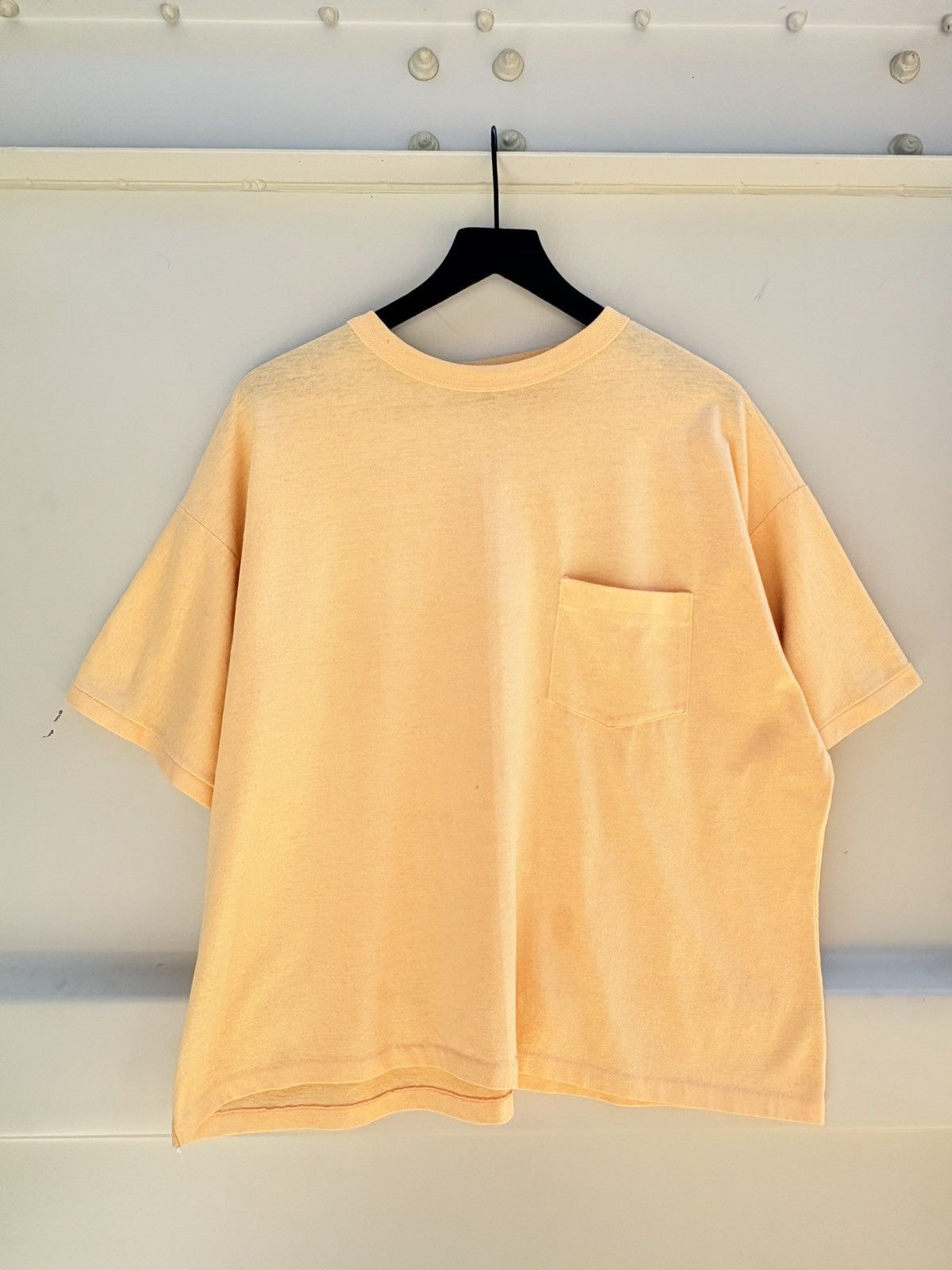 Vintage Vintage Blank Shirt Boxy Pocket Faded Distressed GRUNGE Size US XL / EU 56 / 4 - 1 Thumbnail