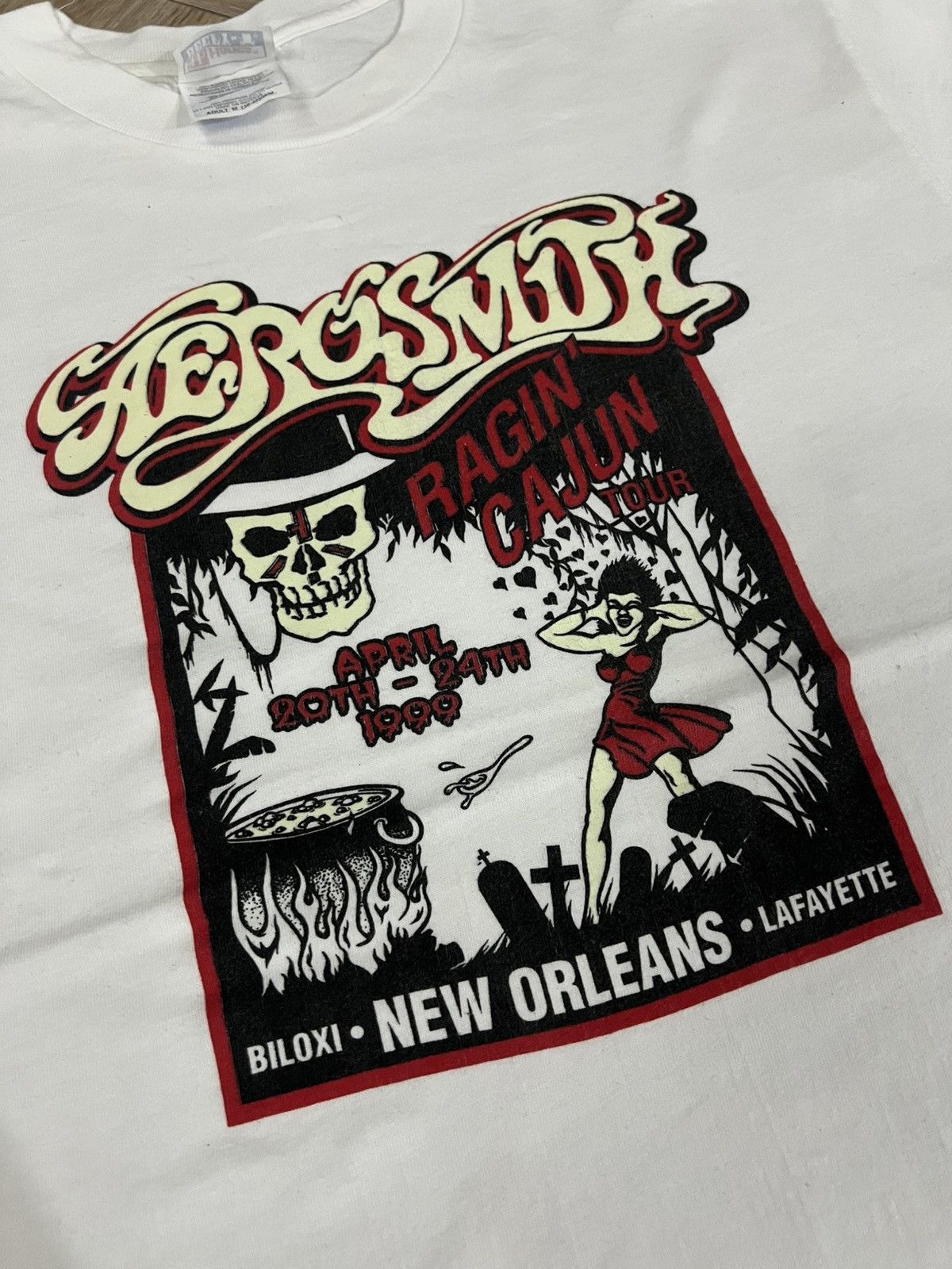 Aerosmith × Vintage Vintage Aerosmith 1999 Ragin Cajun Tour Shirt Size US M / EU 48-50 / 2 - 2 Thumbnail
