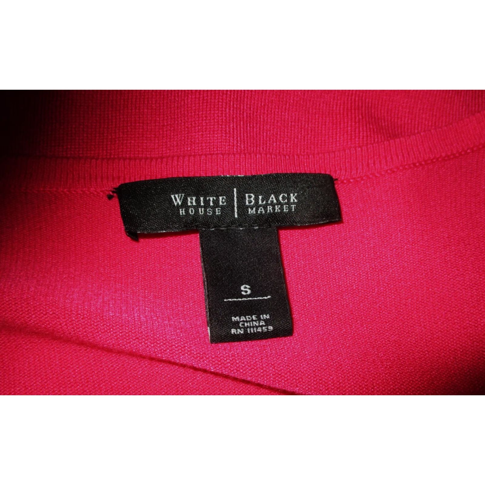 White House Black Market White House Black Market Embroidered Cardigan Sweater Women's S Pink Fuschia Size S / US 4 / IT 40 - 6 Thumbnail