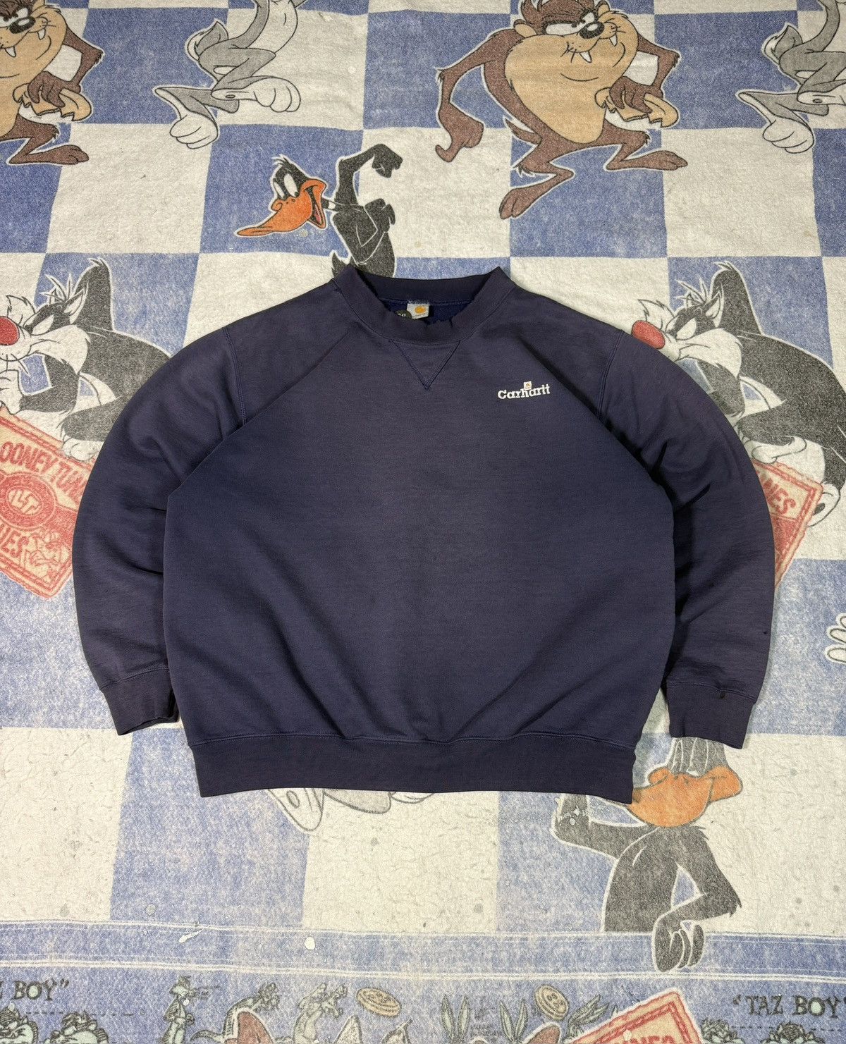 Carhartt Vintage distressed carhartt crewneck sweatshirt Size US XL / EU 56 / 4 - 1 Thumbnail