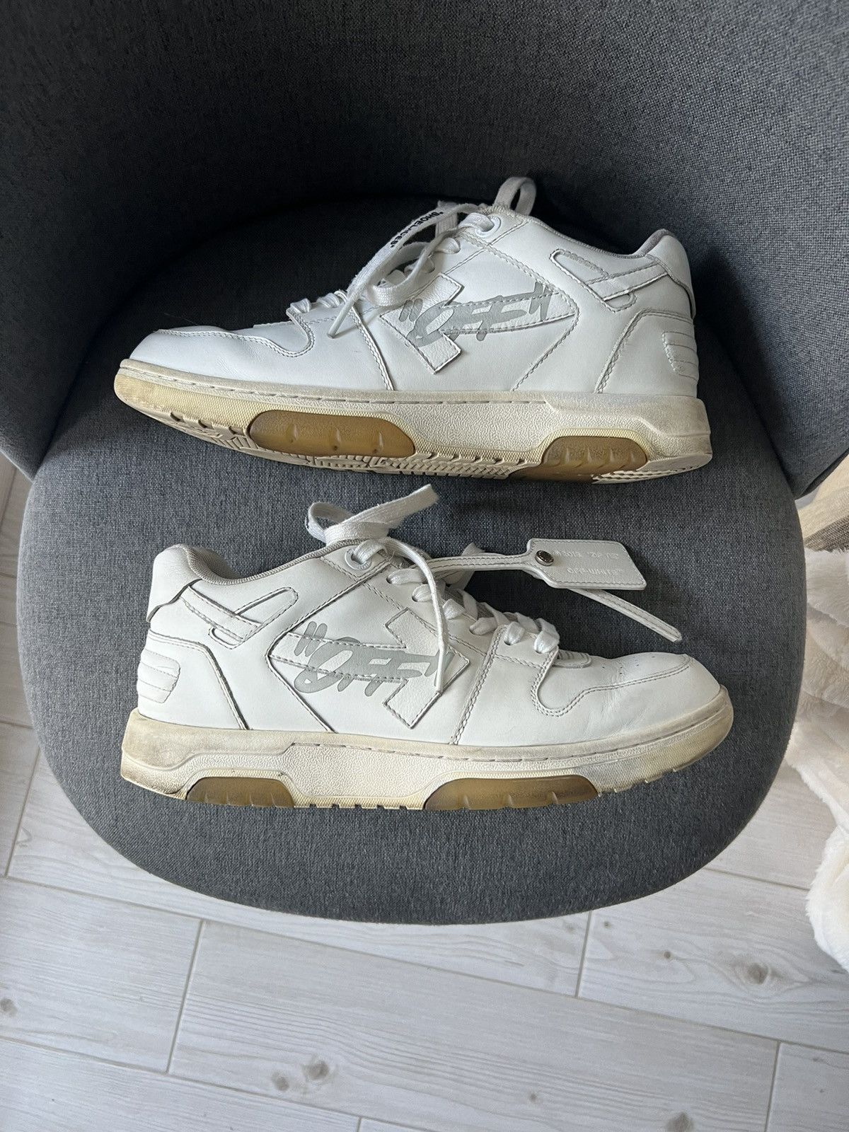 Off-White OFF WHITE Office Sneakers White 42 Size US 9.5 / EU 42-43 - 2 Thumbnail