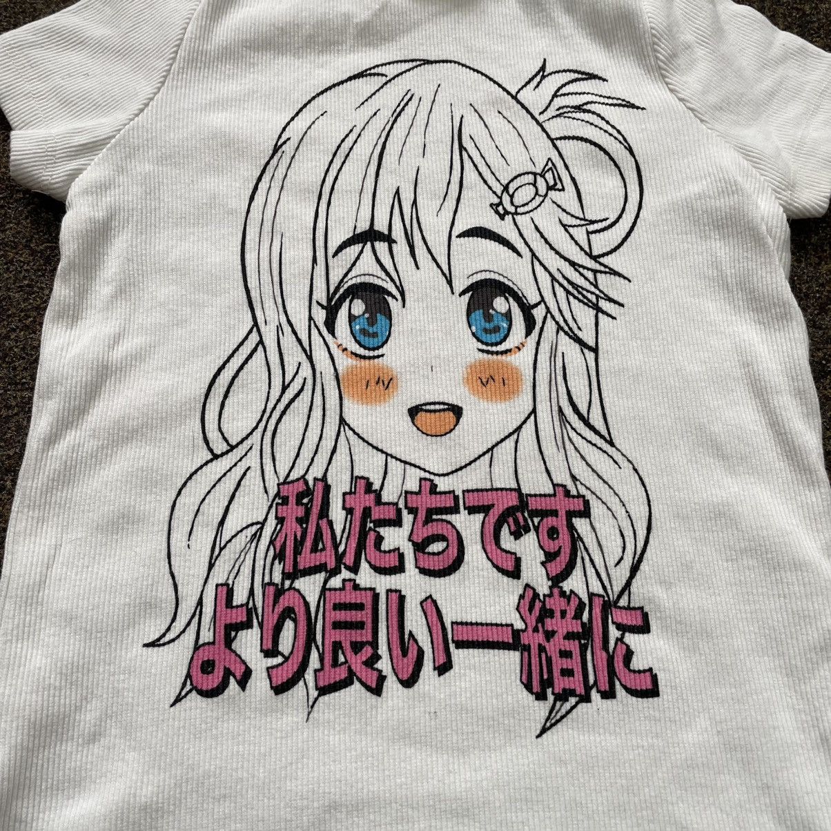Vintage Y2K Anime Graphic Tee Japanese Streetwear Vintage Bleached M Size M / US 6-8 / IT 42-44 - 3 Thumbnail