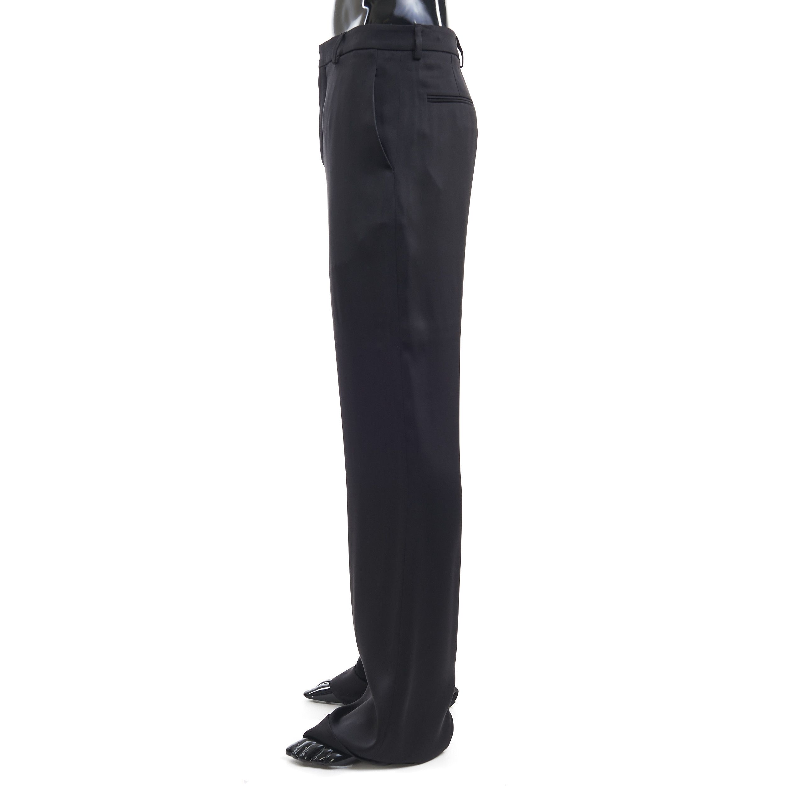 Saint Laurent Paris Black Silk Pants Size US 30 / EU 46 - 3 Thumbnail