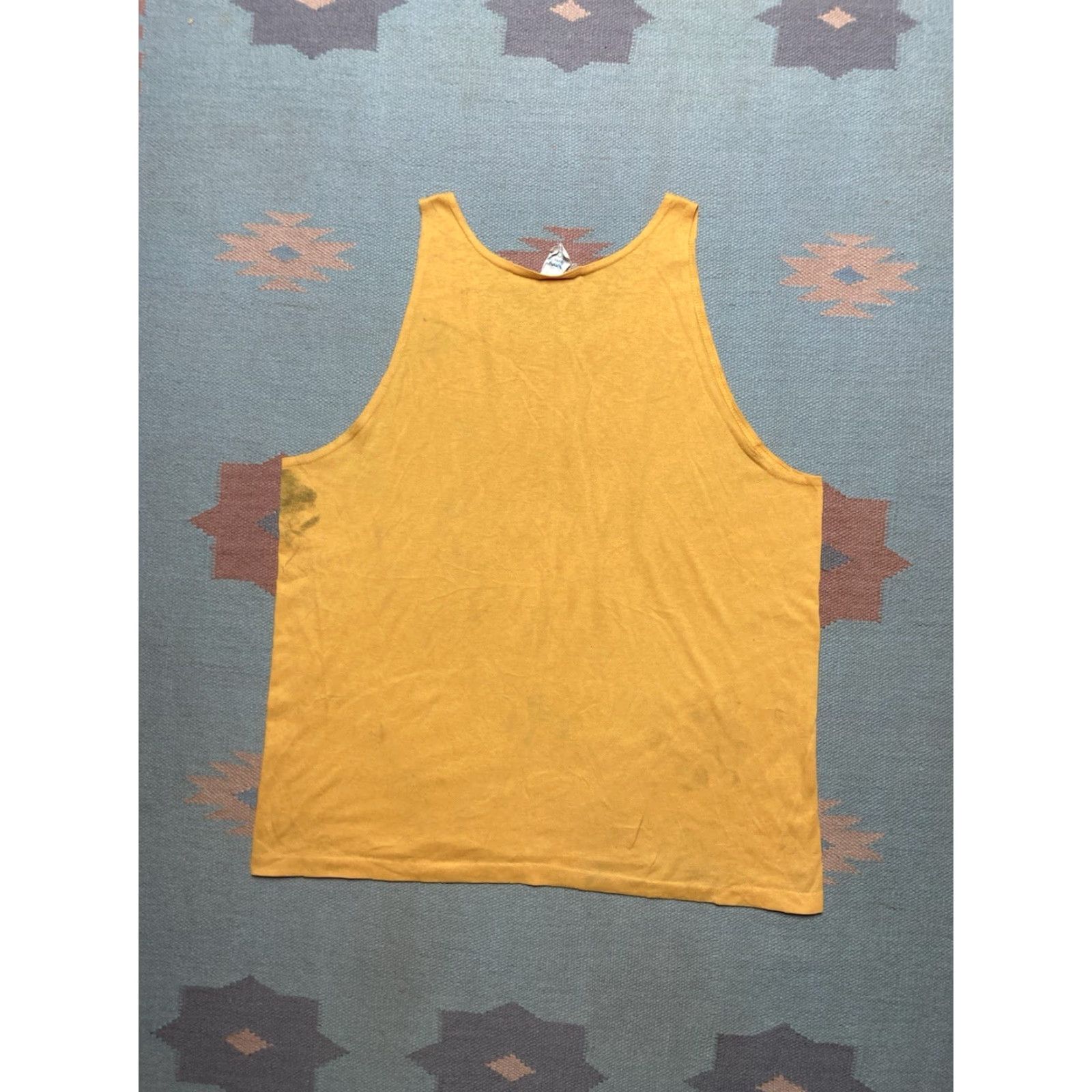Vintage VINTAGE 90s Tank Top Sleeveless Shirt Oakland Athletic A’s Stained Distressed XL Shirt Men Yellow 90s Athletic T-Shirt Mens XL Bays? Size US XL / EU 56 / 4 - 7 Thumbnail