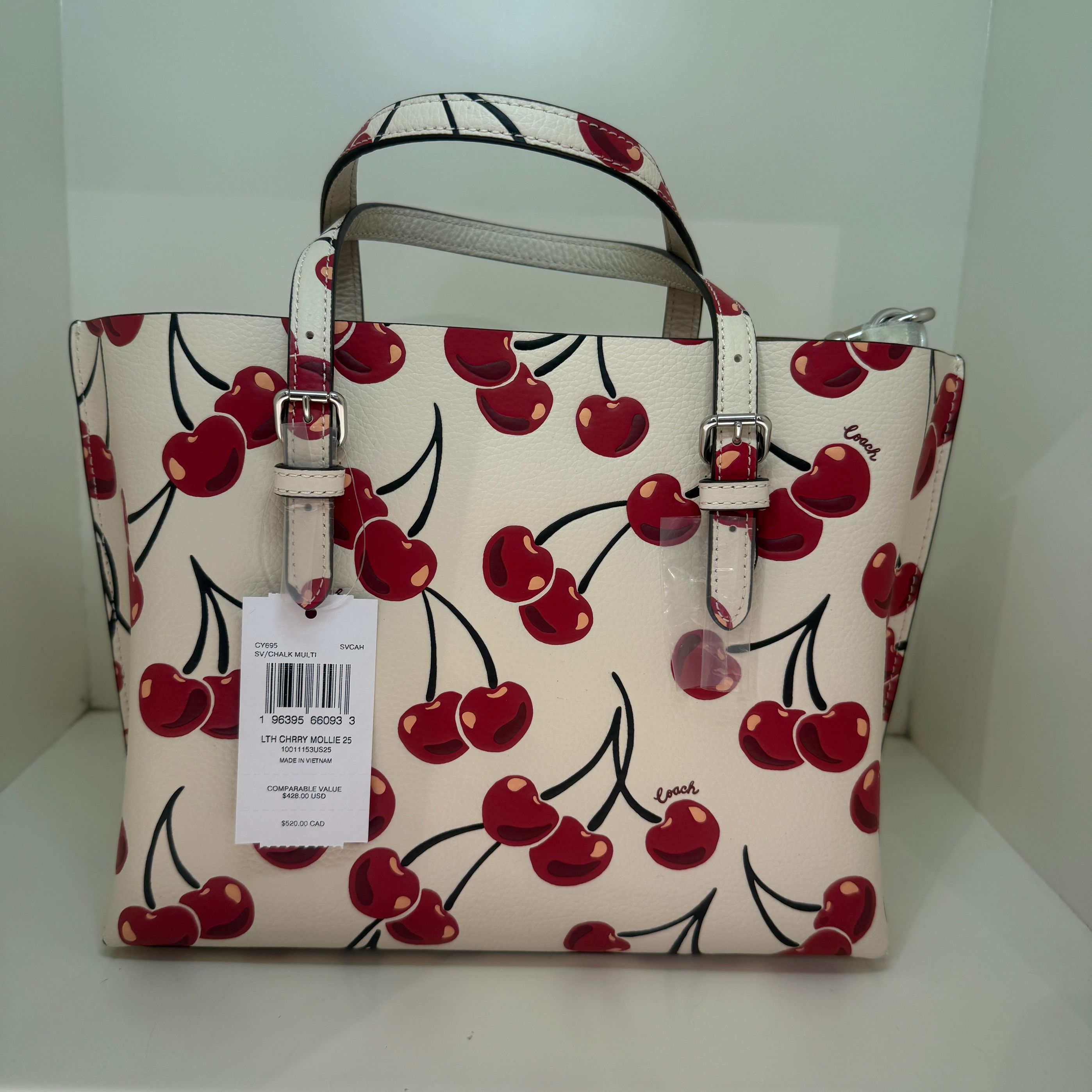 【COACH】さくらんぼプリント＊モリ― 25 ２WAYトート CY695 Coach coach Mollie Tote Bag 25 With Cherry Print cy695 | Grailed