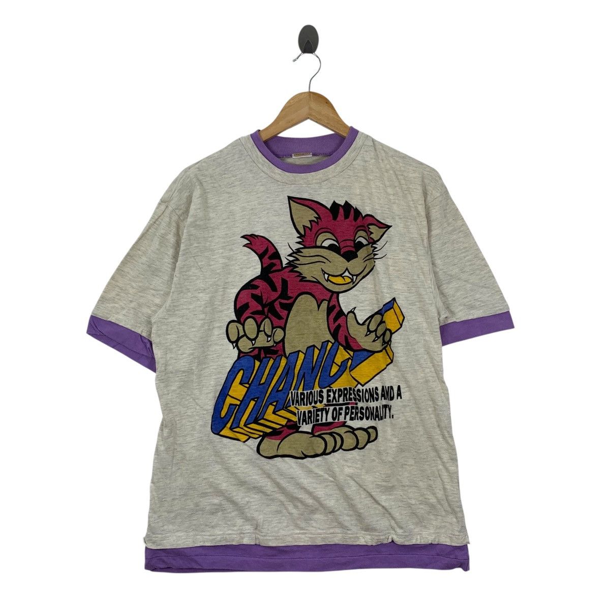Japanese Brand MACMAIL CHANCE Cartoon Cat Japanese Brand Short Sleeve Shirt Size US L / EU 52-54 / 3 - 1 Thumbnail