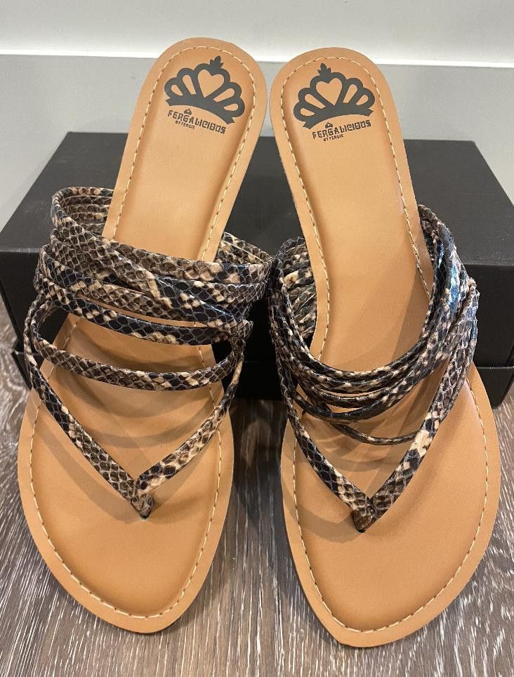 Designer Fergalicious Snake Skin Flats 9.5 Size US 9.5 / IT 39.5 - 1 Thumbnail