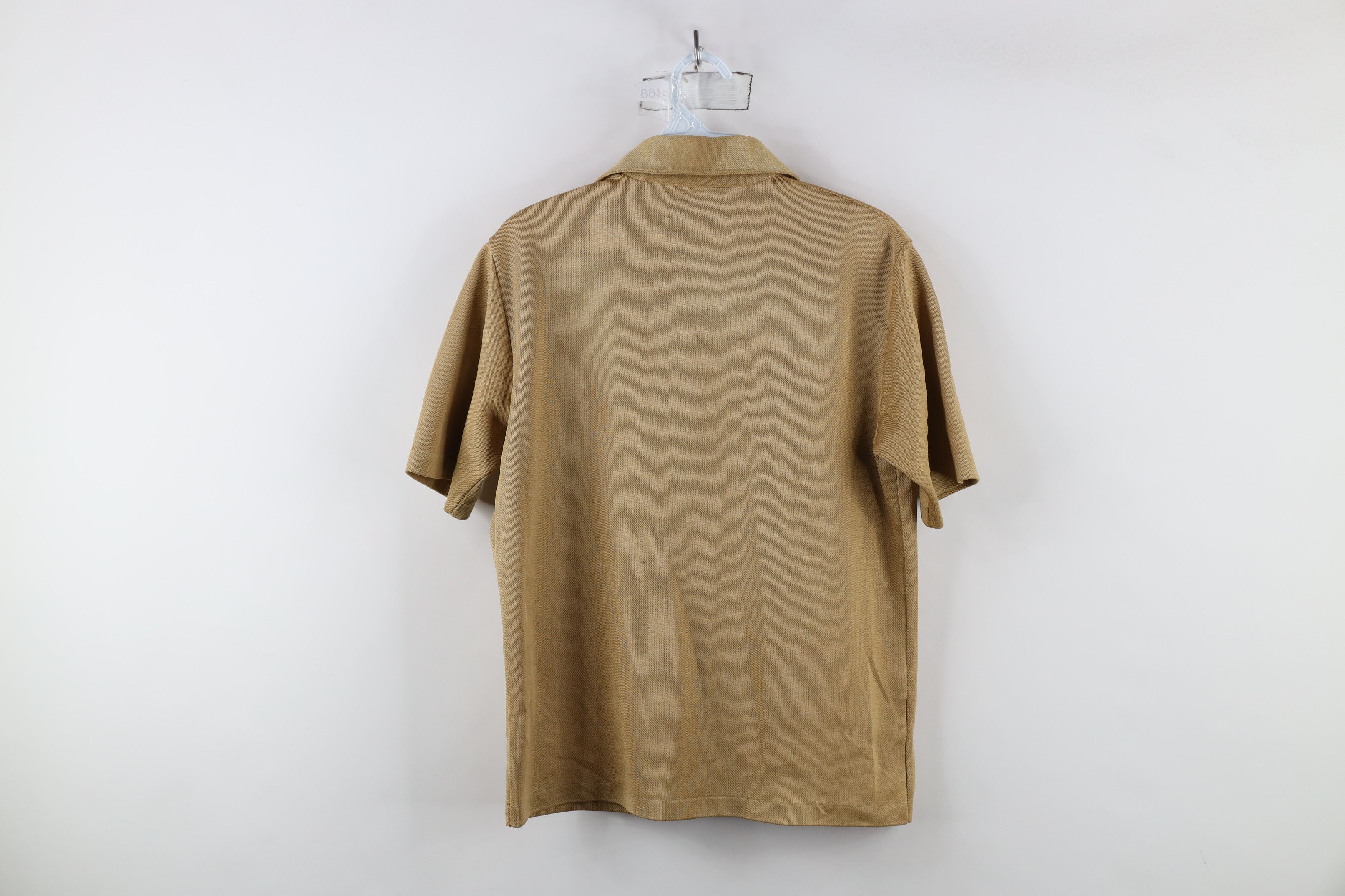 Vintage Vintage 60s 70s Streetwear Knit Collared Polo Shirt Gold USA Size US M / EU 48-50 / 2 - 11 Thumbnail