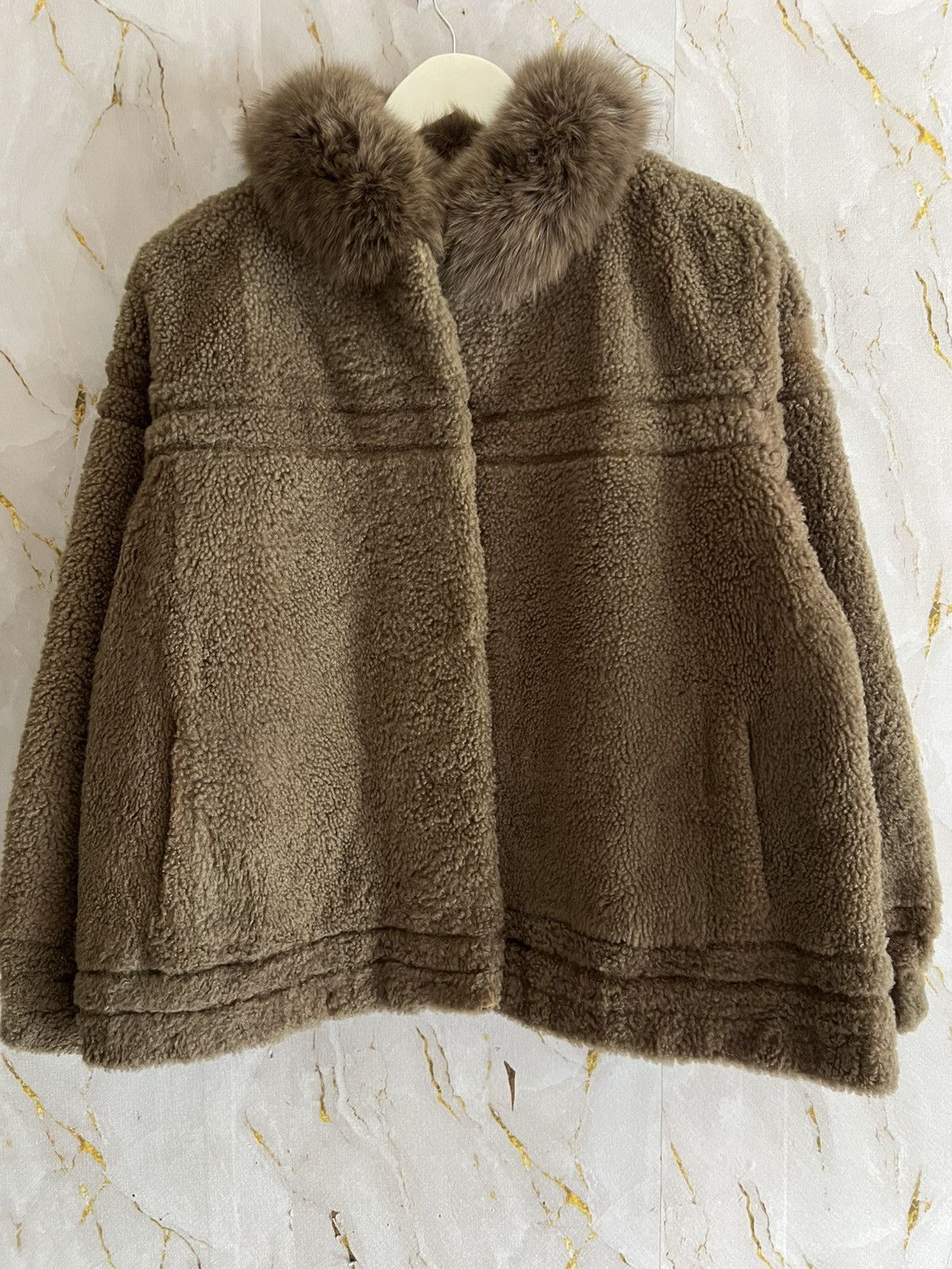 Japanese Brand STIFFANY VINTAGE FUR JACKET – LUXURY ARCHIVE STREETWEAR Size L / US 10 / IT 46 - 1 Thumbnail