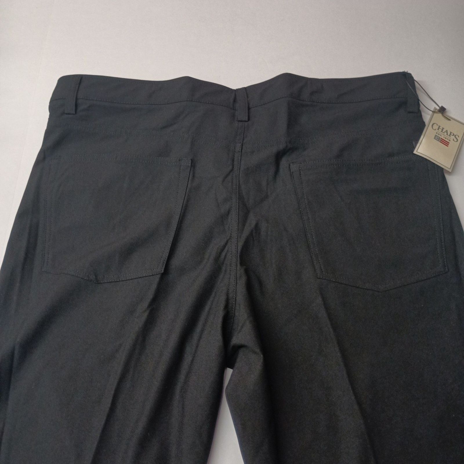 Chaps Chaps Straight Tapered Fit Pants Mens 36x32 Black Flex Waist Size US 36 / EU 52 - 7 Thumbnail