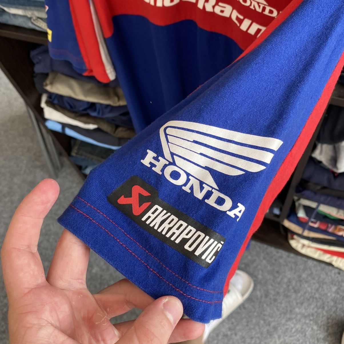 Honda Vintage Honda Racing Big Logo Akrapovic Sponsors racing tee Size US XXL / EU 58 / 5 - 8 Thumbnail