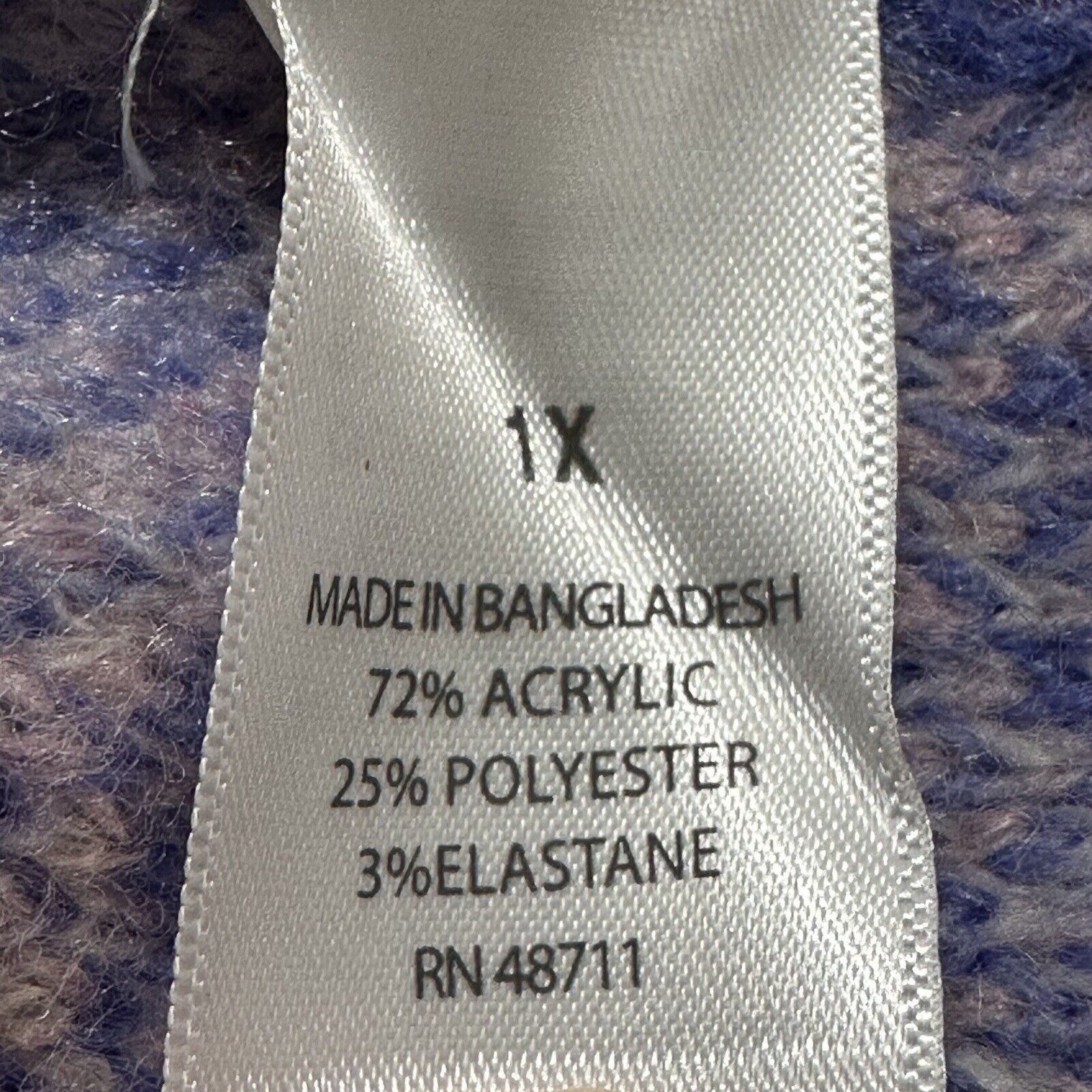 Other Ophelia Roe 1X Crewneck Pullover Sweater Heavyweight Pastel Size XL / US 12-14 / IT 48-50 - 12 Thumbnail