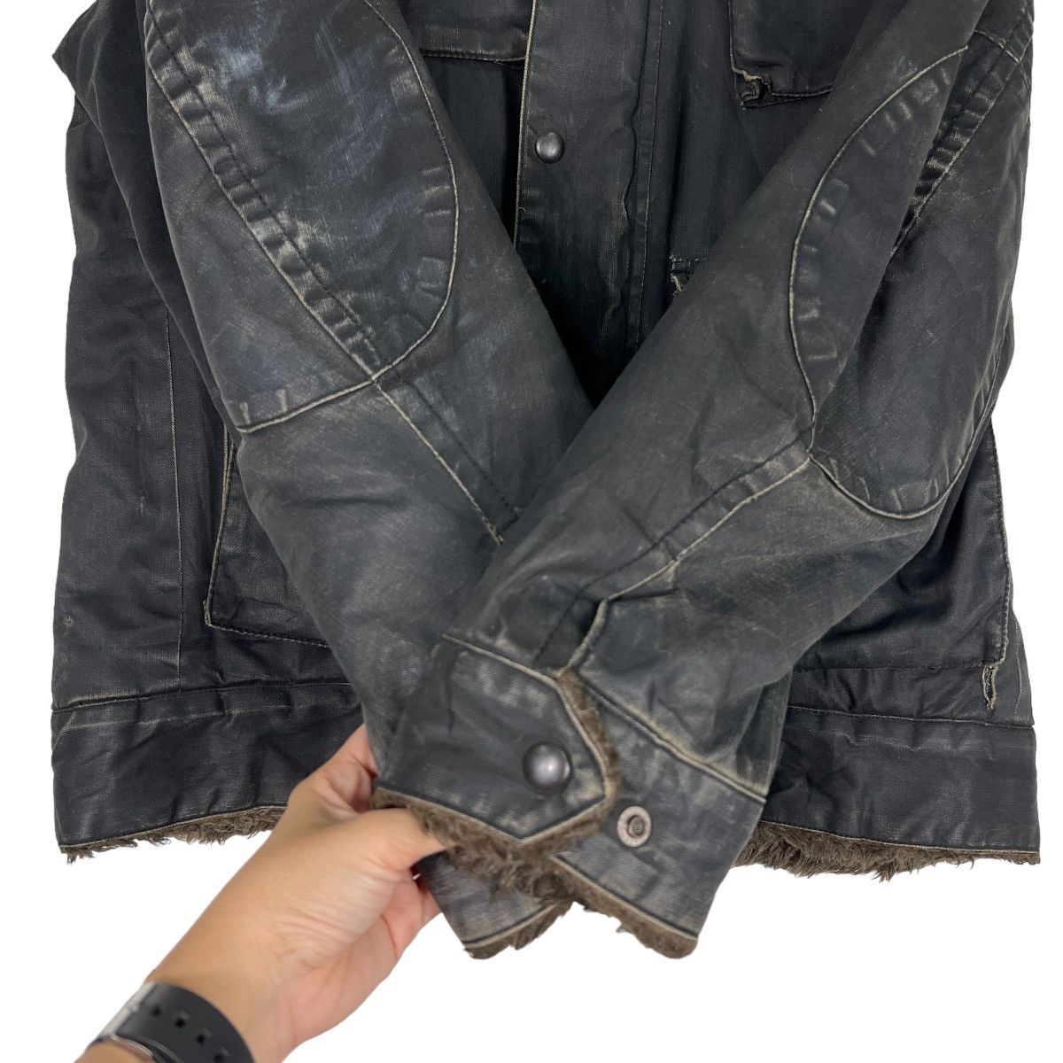 Chevignon 🔥 ARCHIVES CHEVIGNON FUR LINING RIDER MOTO JACKET Size US L / EU 52-54 / 3 - 14 Thumbnail
