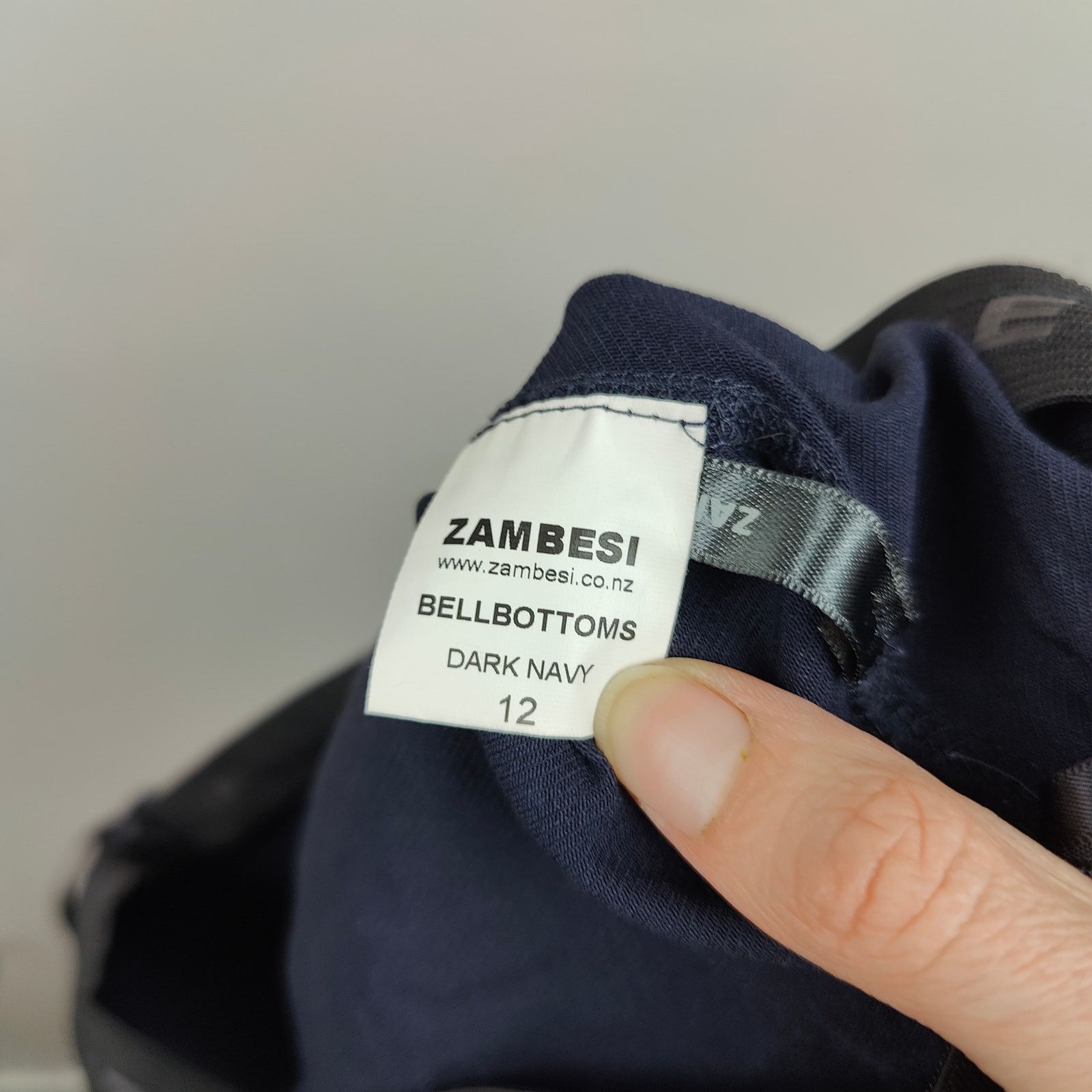 Other Zambesi NZ Bell Bottoms Pants Womens 12 US 8 Navy Blue Size 30" / US 8 / IT 44 - 5 Thumbnail