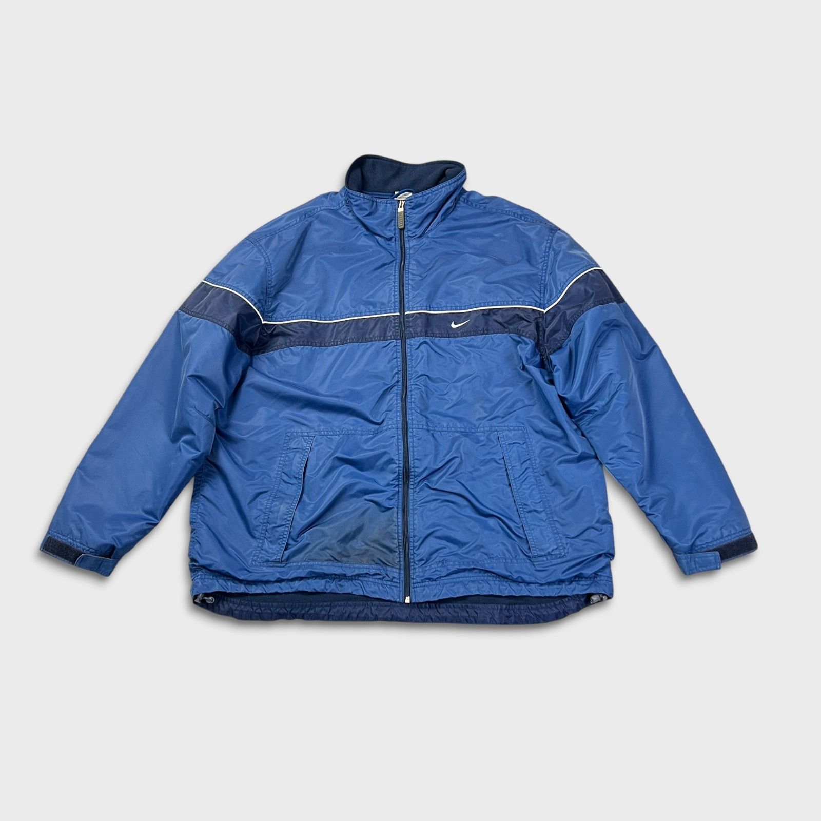 Nike × Vintage Nike Sportswear Jacket 2XL Swoosh Spell Out Full Zip Bomber Size US XXL / EU 58 / 5 - 1 Thumbnail