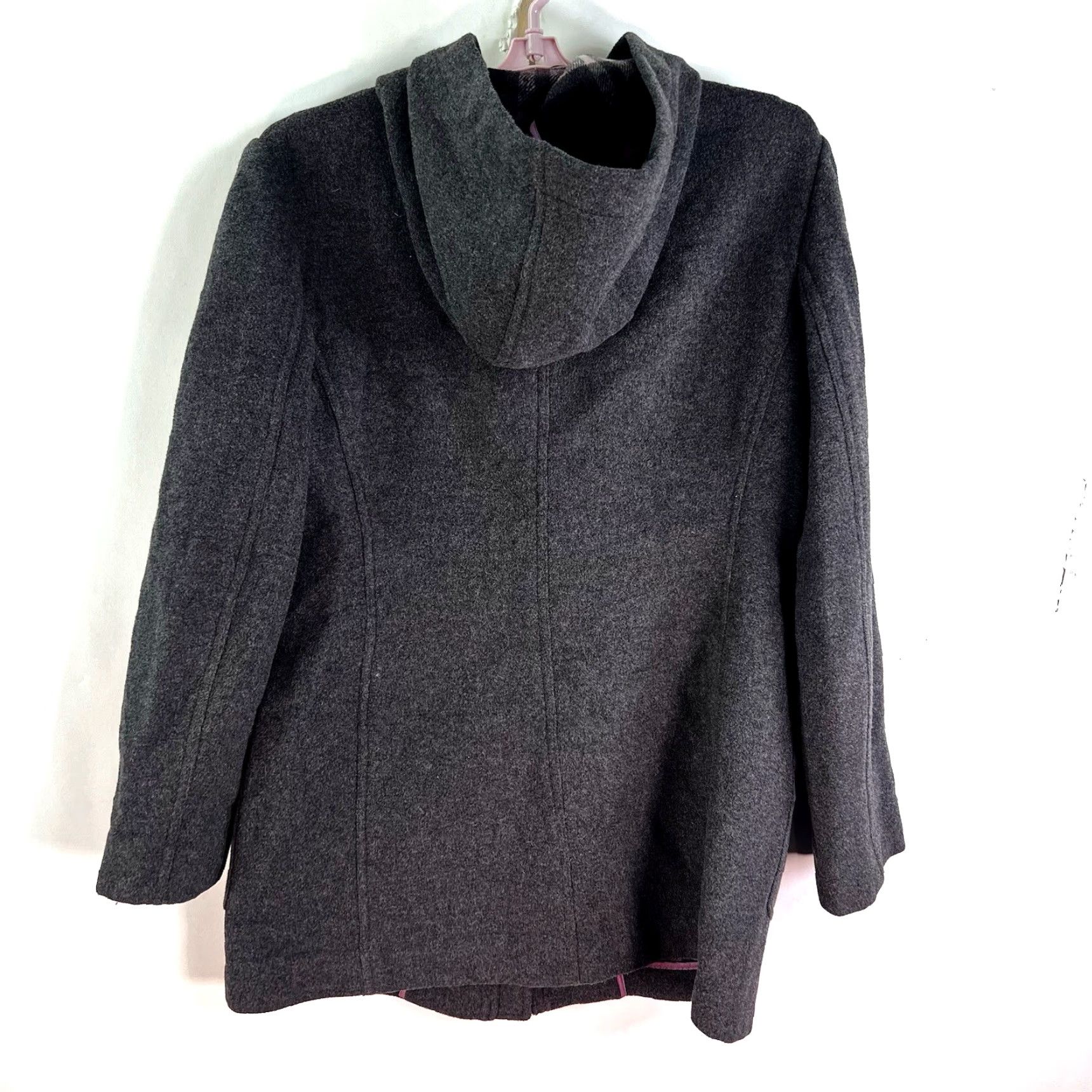 Brooks Brothers VINTAGE Brooks Brothers Wool Blend Jacket Women Size 6 Hooded Casual Fall Winter Size M / US 6-8 / IT 42-44 - 5 Thumbnail