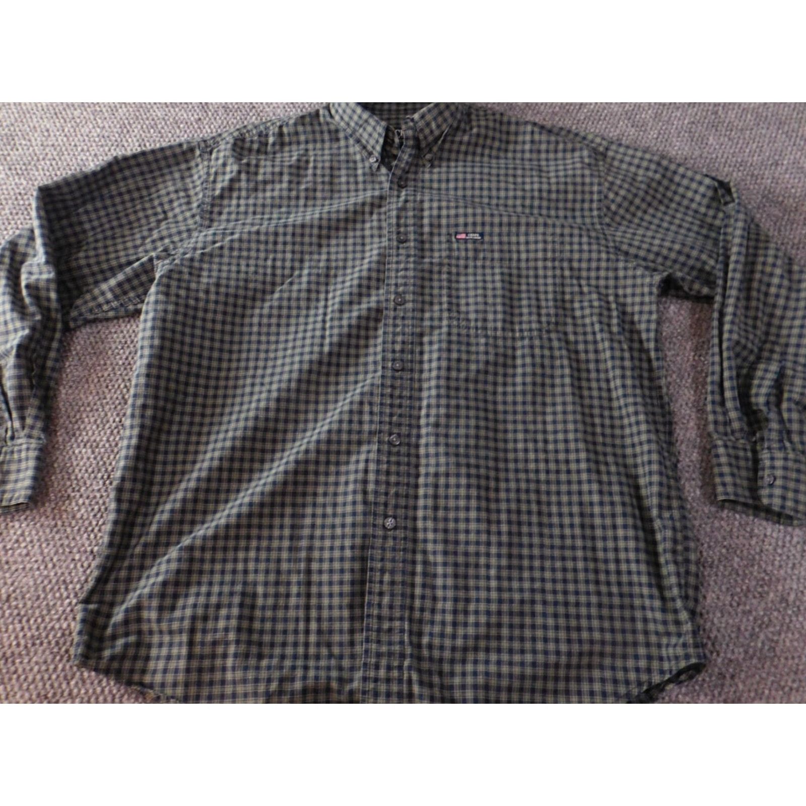 Ralph Lauren VINTAGE Ralph Lauren Mens Shirt Large blue plaid chaps button up Size US L / EU 52-54 / 3 - 2 Thumbnail