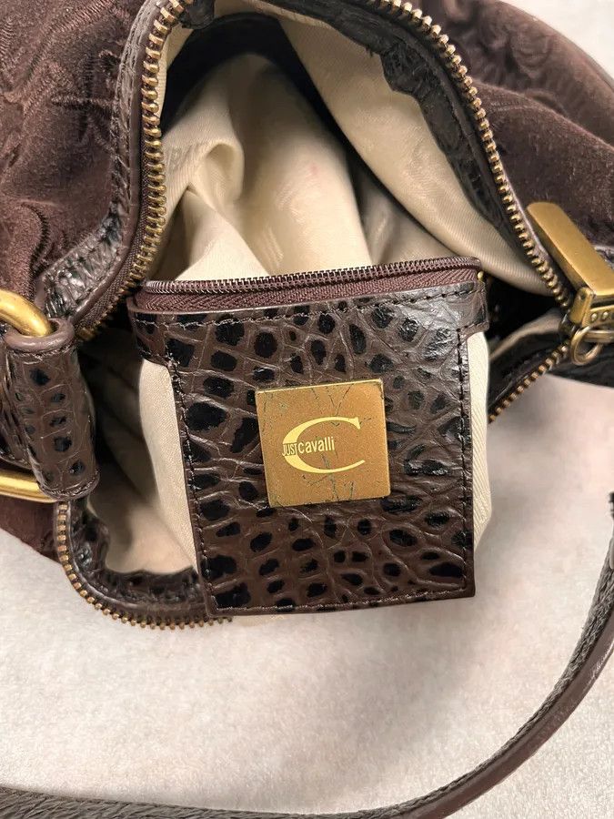 Roberto Cavalli AW2007 Cavalli Embroided Brown Handle Bag Size ONE SIZE - 8 Thumbnail
