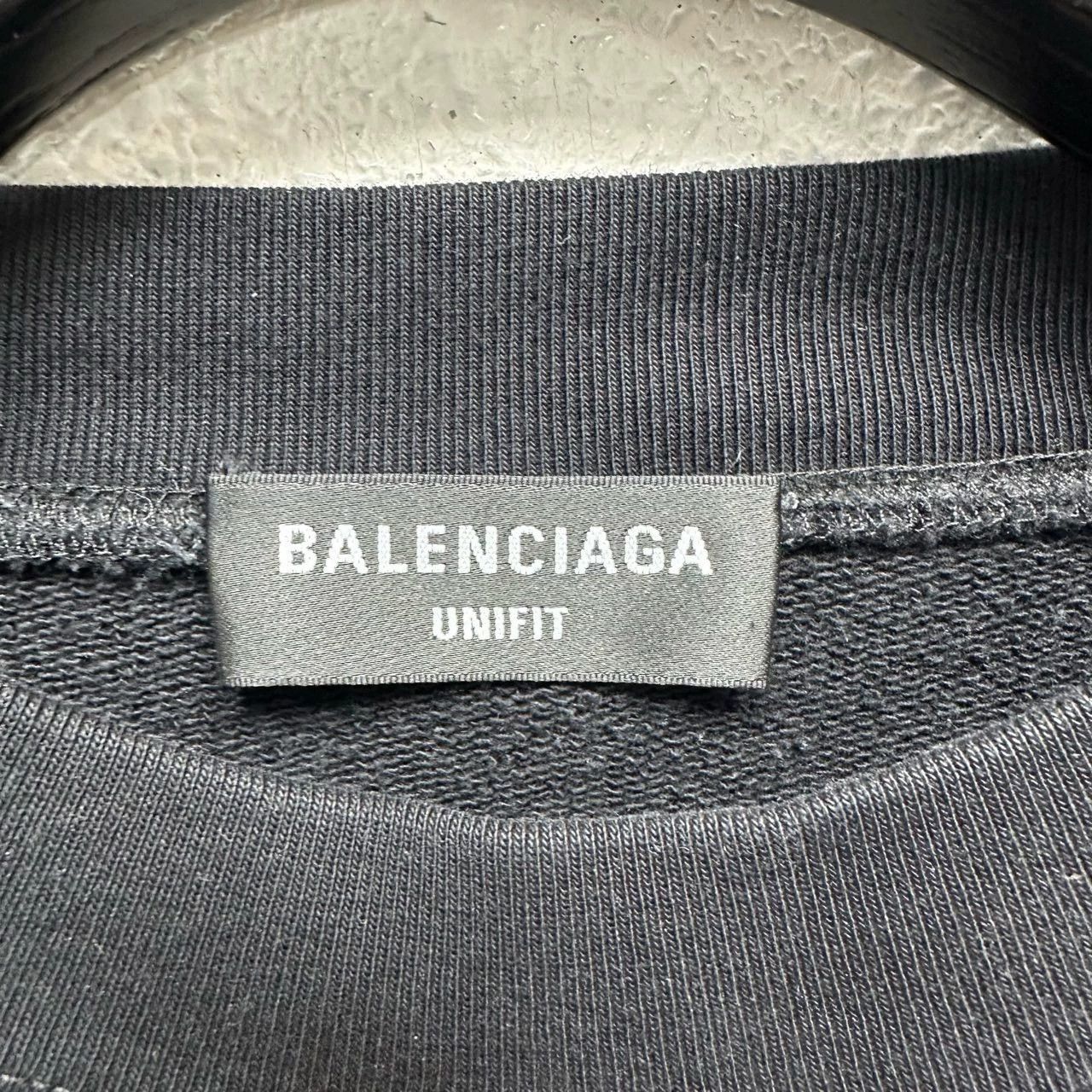 Balenciaga balenciaga logo embroidered long sleeve sweatshirt Size US L / EU 52-54 / 3 - 3 Thumbnail