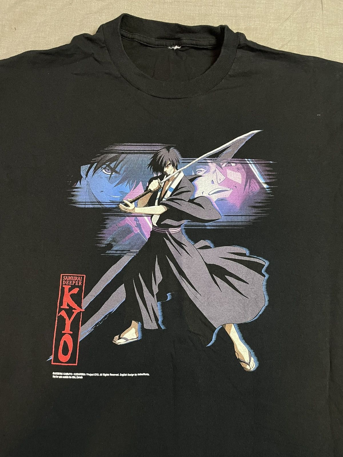 Vintage Samurai Deeper Vintage Anime Shirt XL Black Graphic Y2K Kyo Size US XL / EU 56 / 4 - 2 Thumbnail