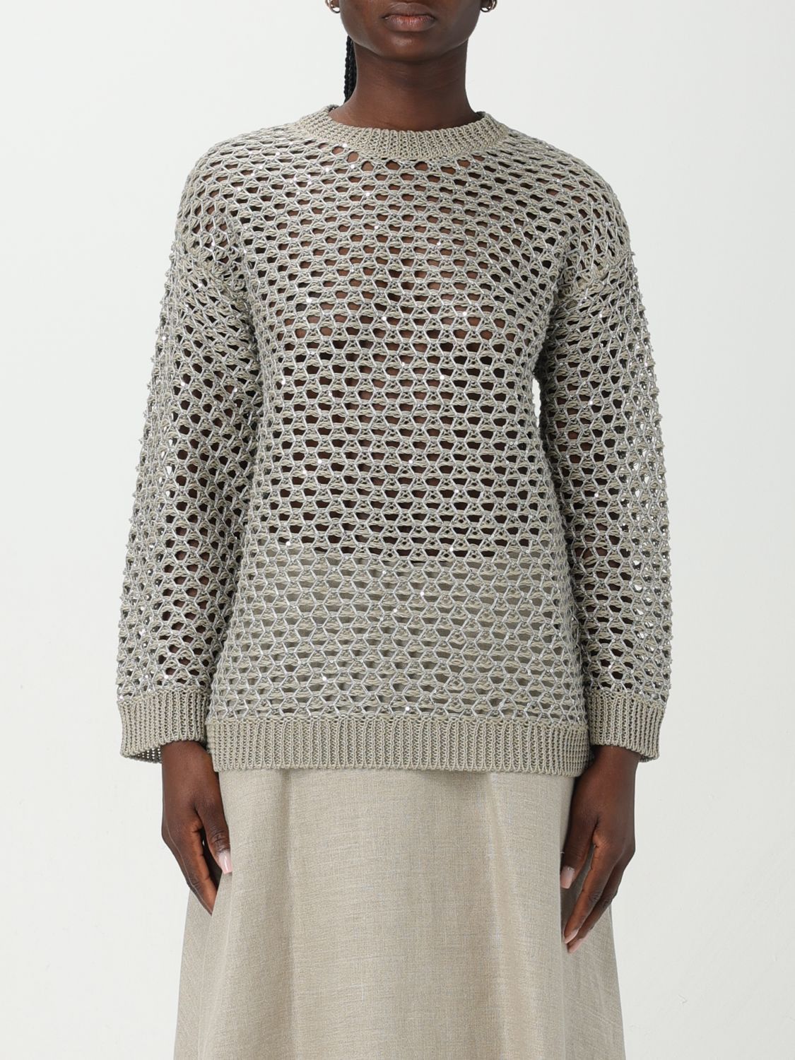 image of Valentino Sweater Woman Ecru, Women's (Size Small)