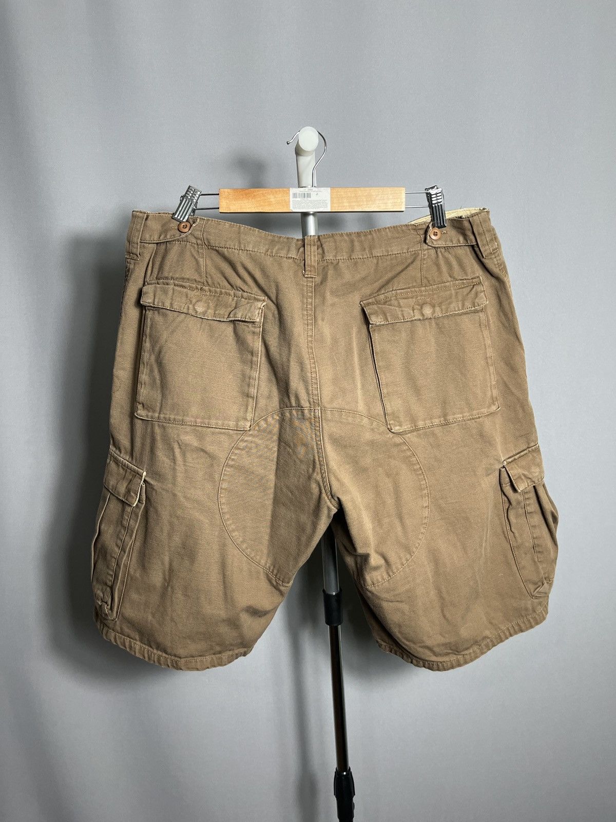 Vintage Nike Vintage Y2K Cargo Shorts Brown Mens casual Size US 36 / EU 52 - 4 Thumbnail